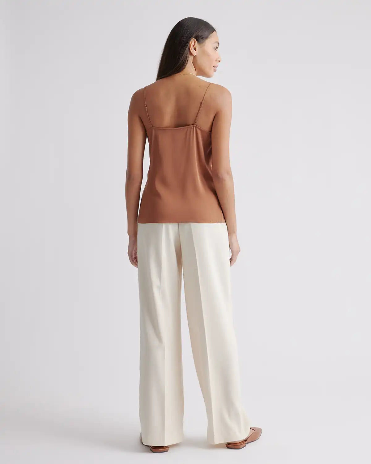 Washable Stretch Silk V-Neck Cami