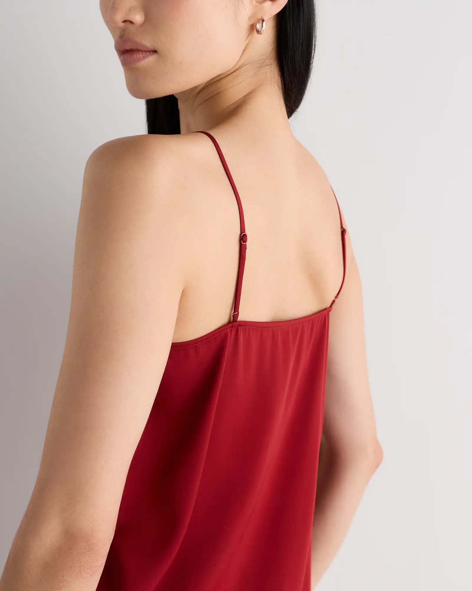 Washable Stretch Silk V-Neck Cami