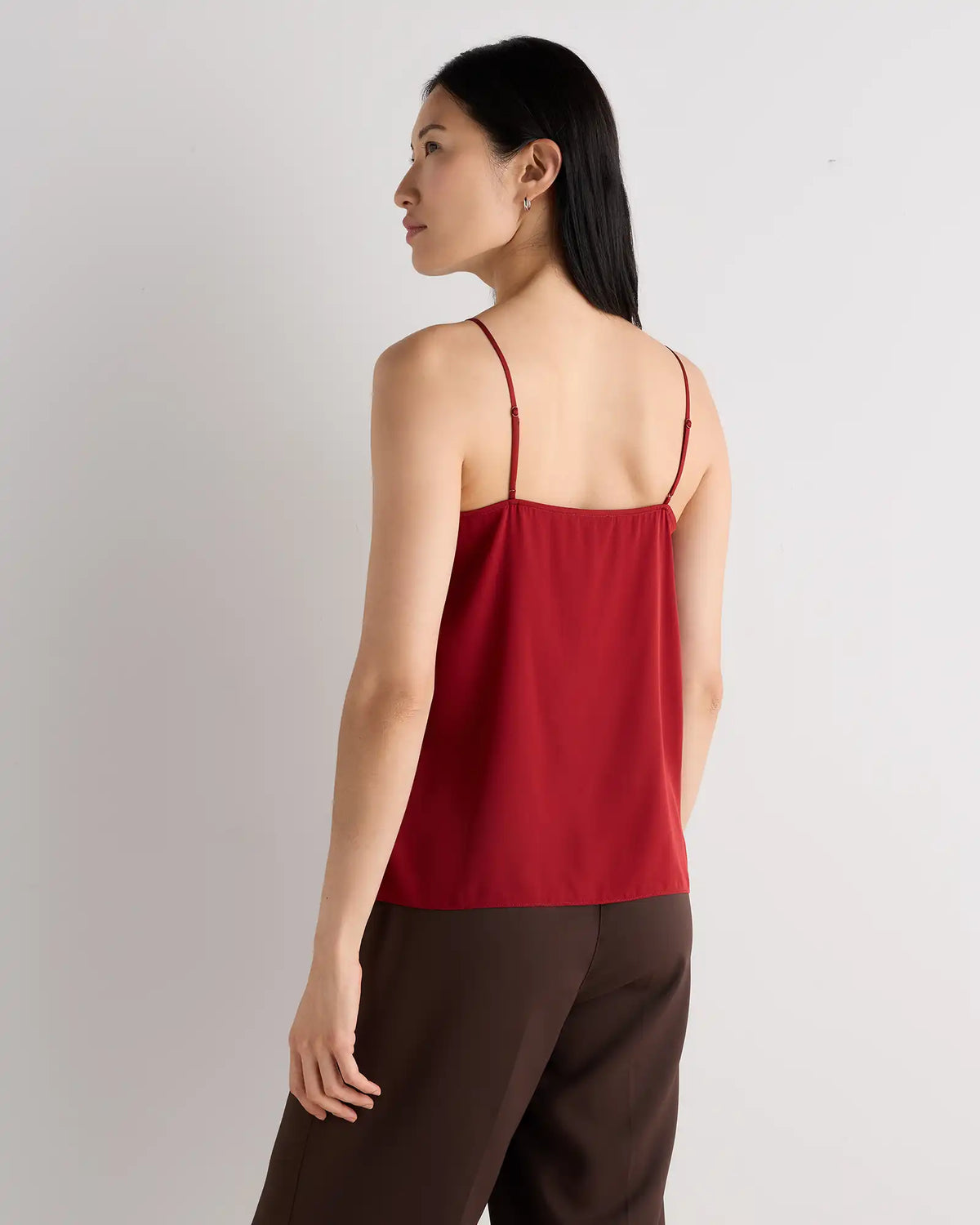Washable Stretch Silk V-Neck Cami