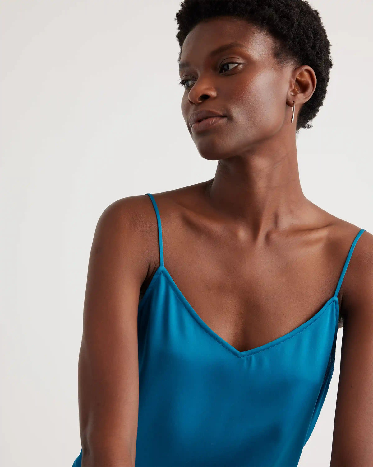 Washable Stretch Silk V-Neck Cami