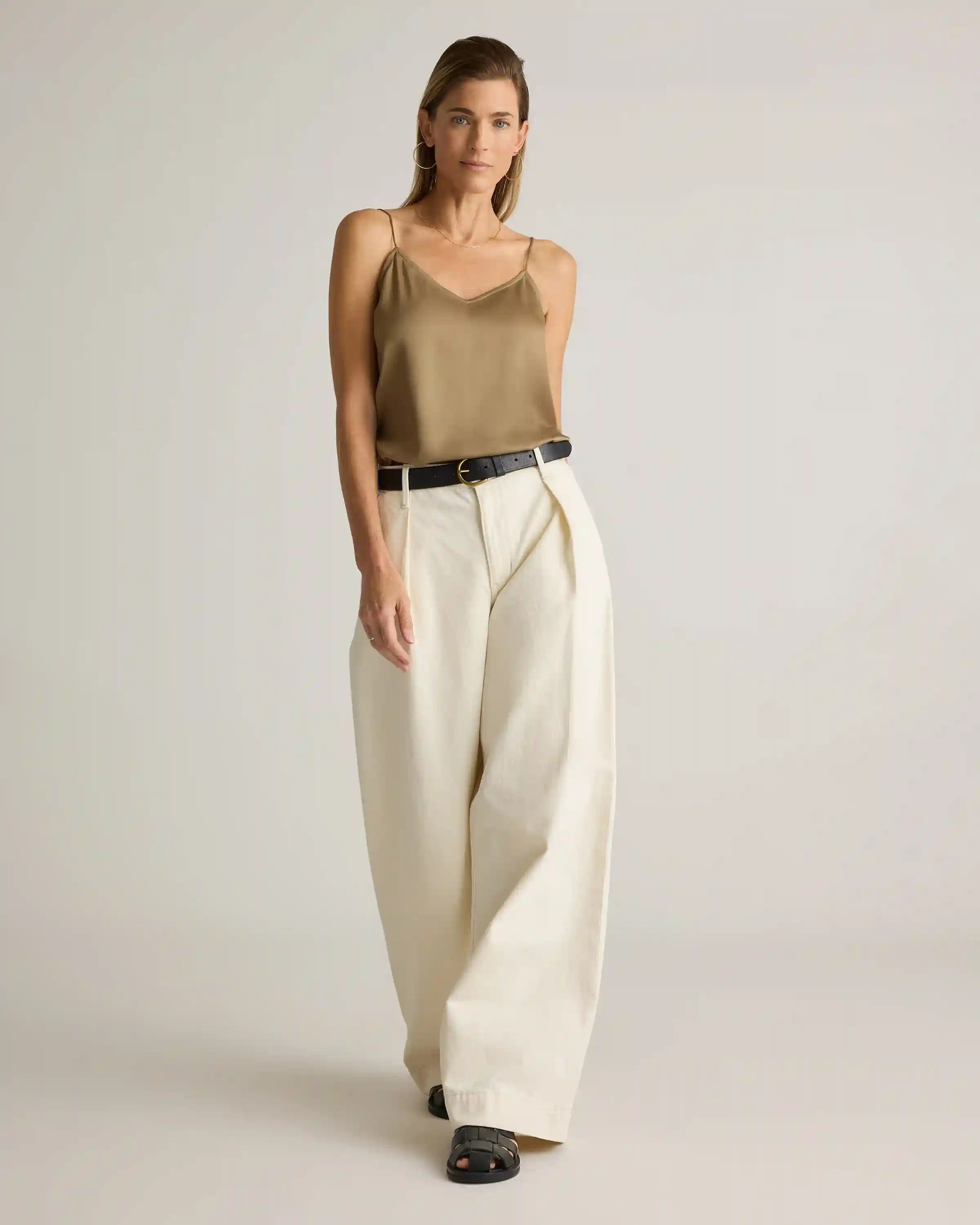 Washable Stretch Silk V-Neck Cami