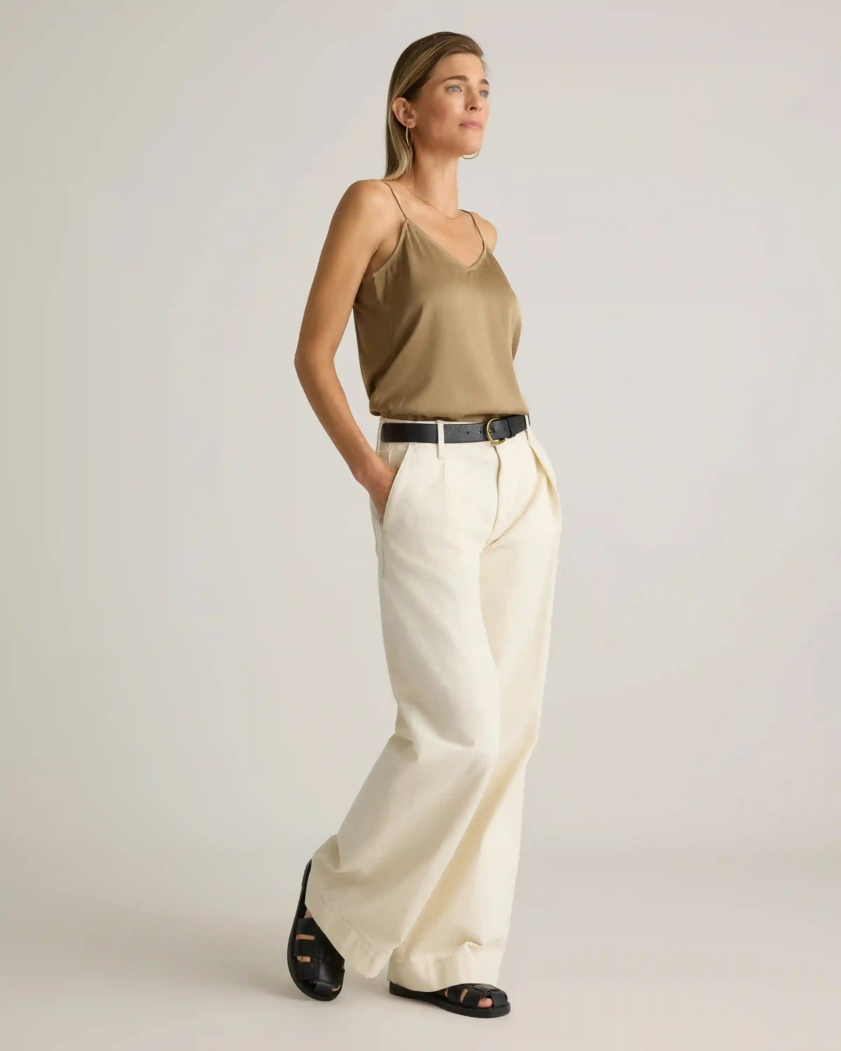 Washable Stretch Silk V-Neck Cami