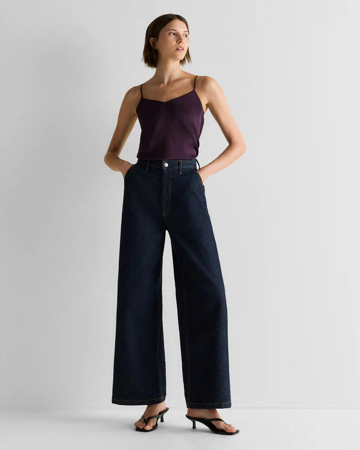 Washable Stretch Silk V-Neck Cami