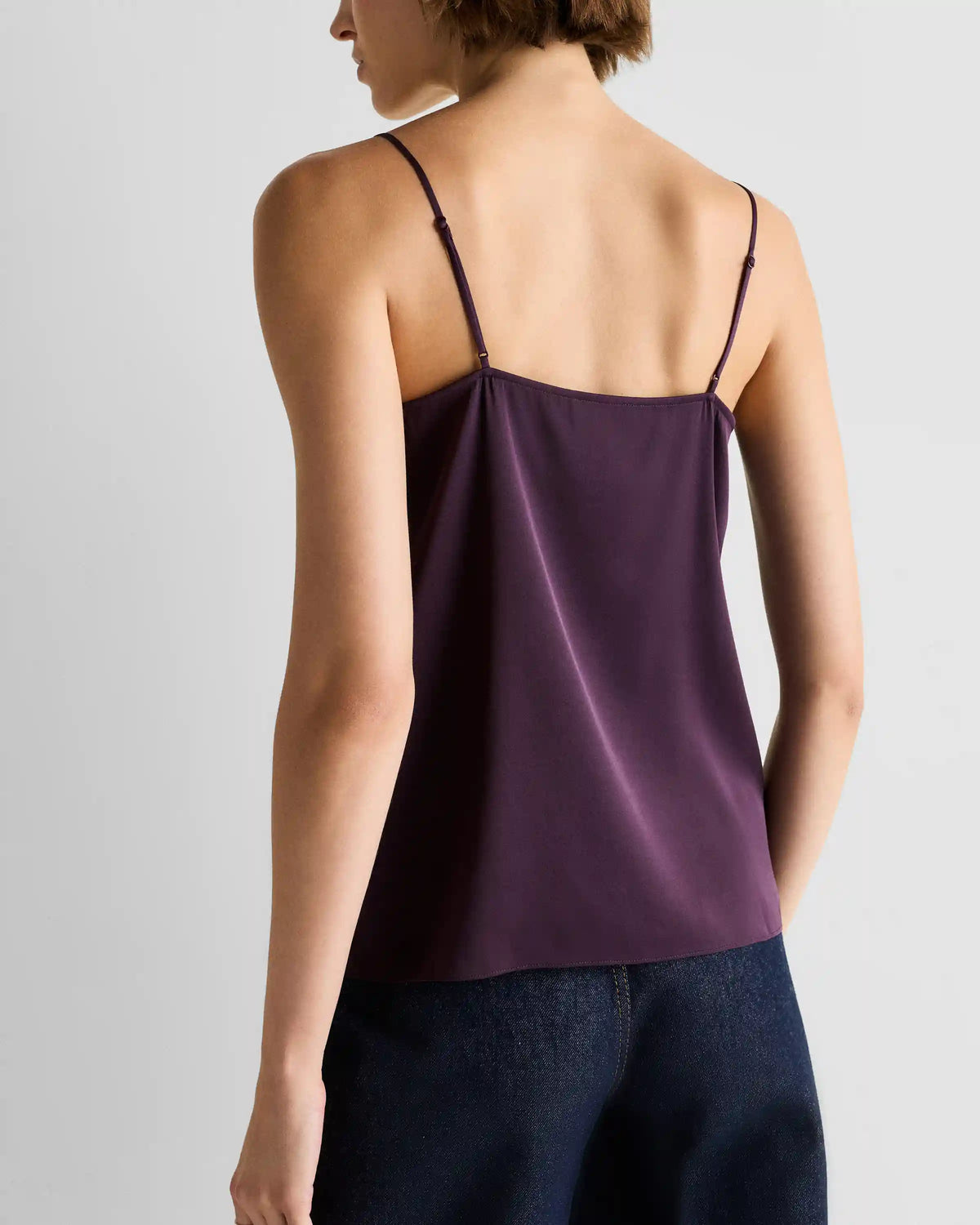 Washable Stretch Silk V-Neck Cami