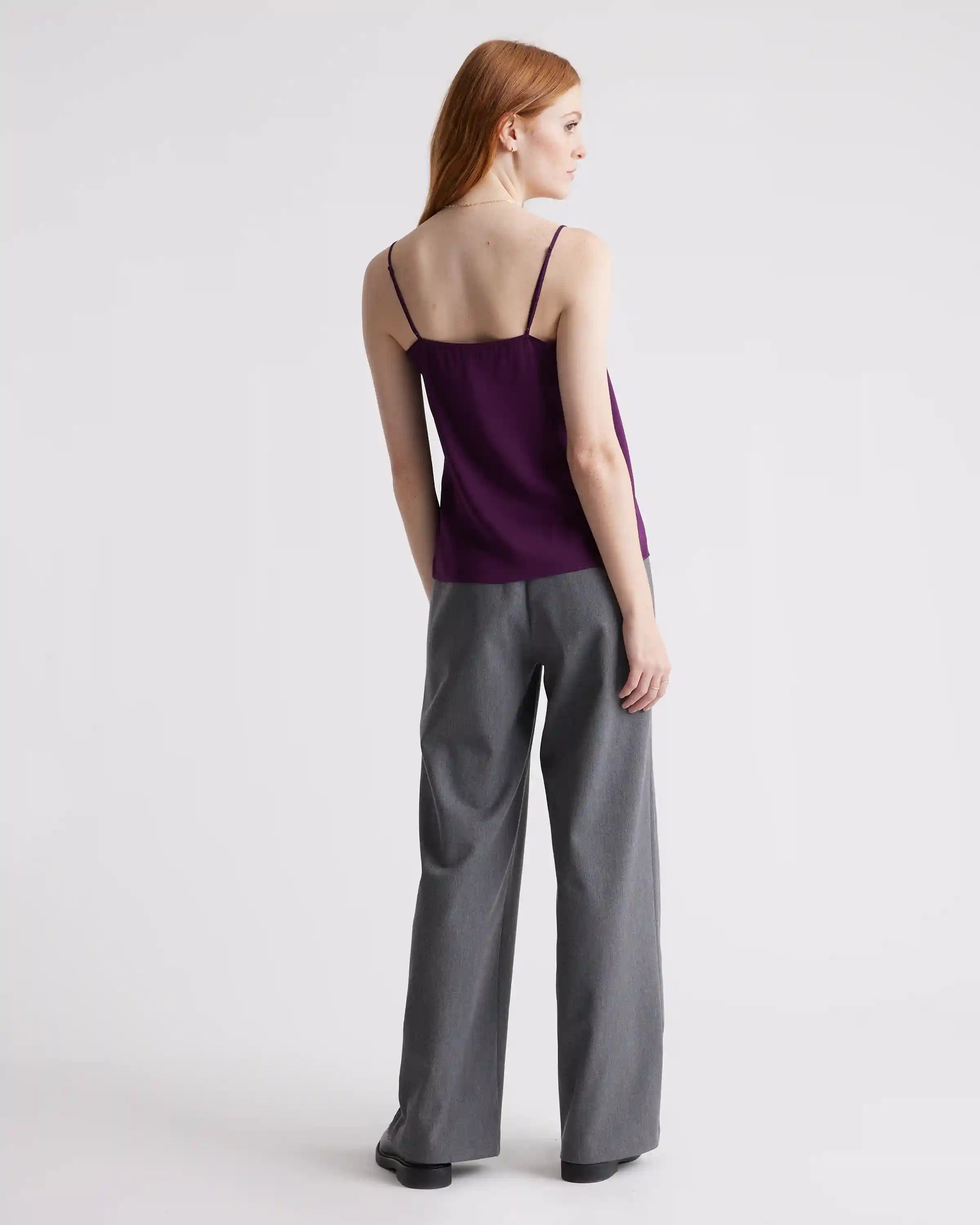 Washable Stretch Silk V-Neck Cami