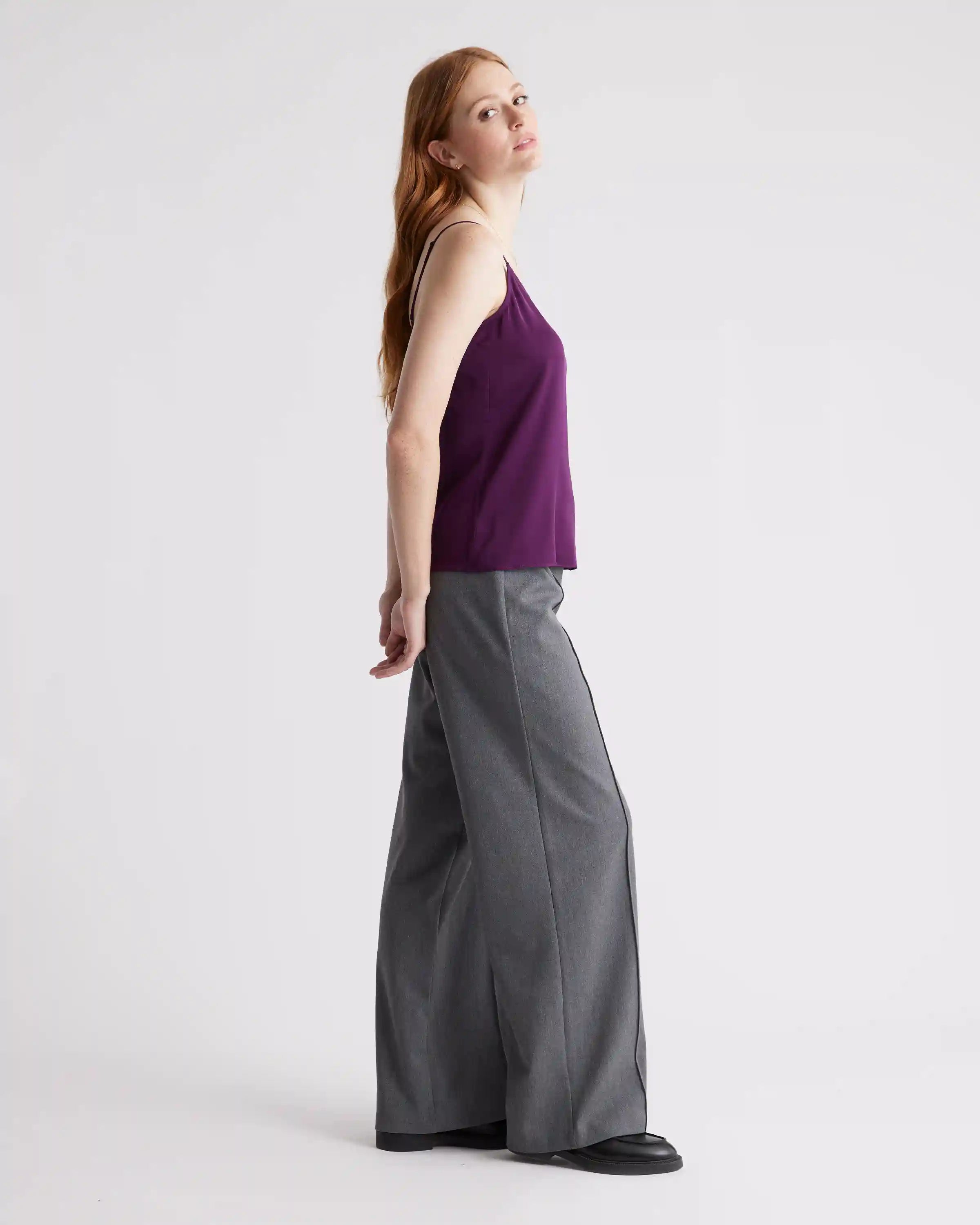 Washable Stretch Silk V-Neck Cami