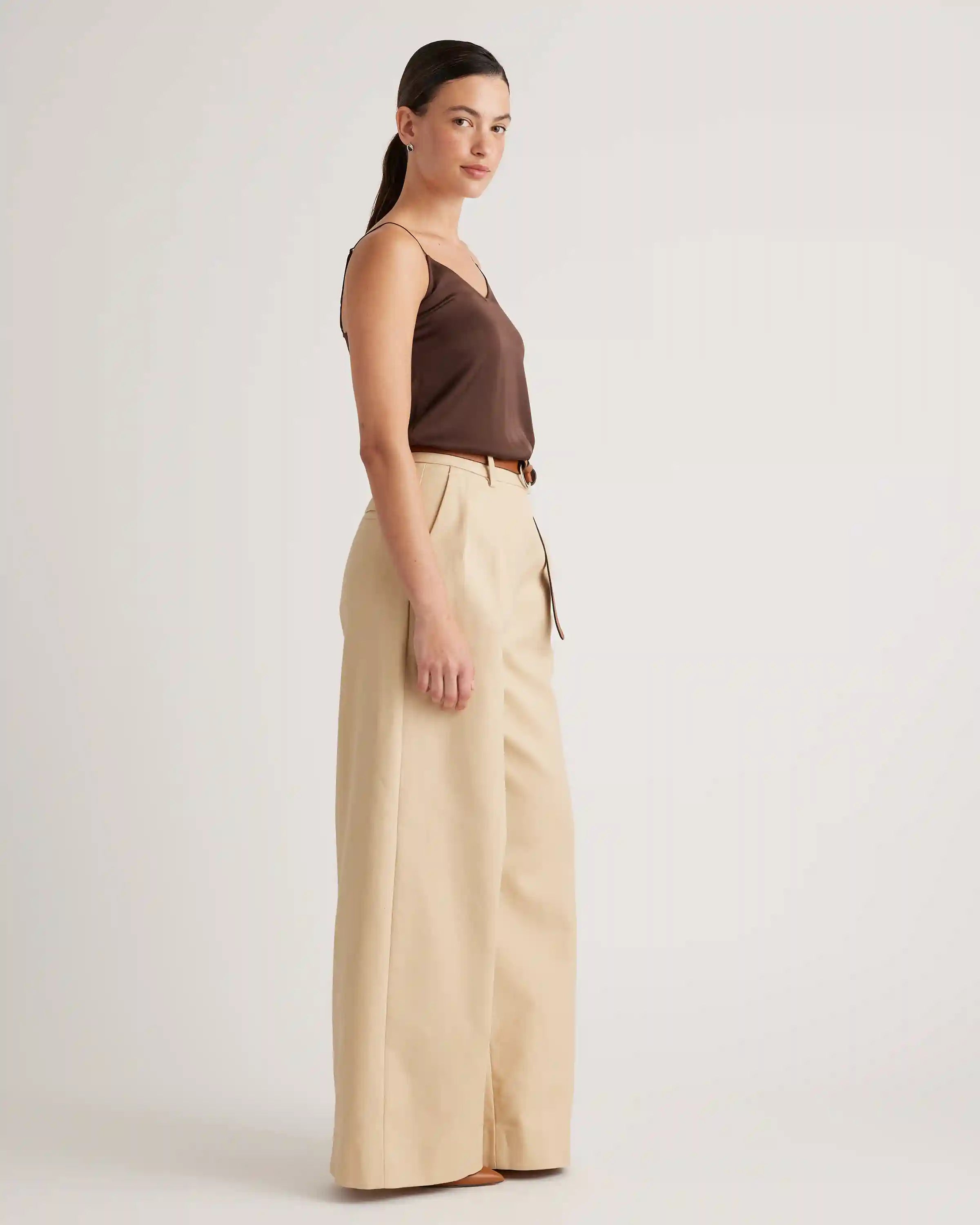 Washable Stretch Silk V-Neck Cami
