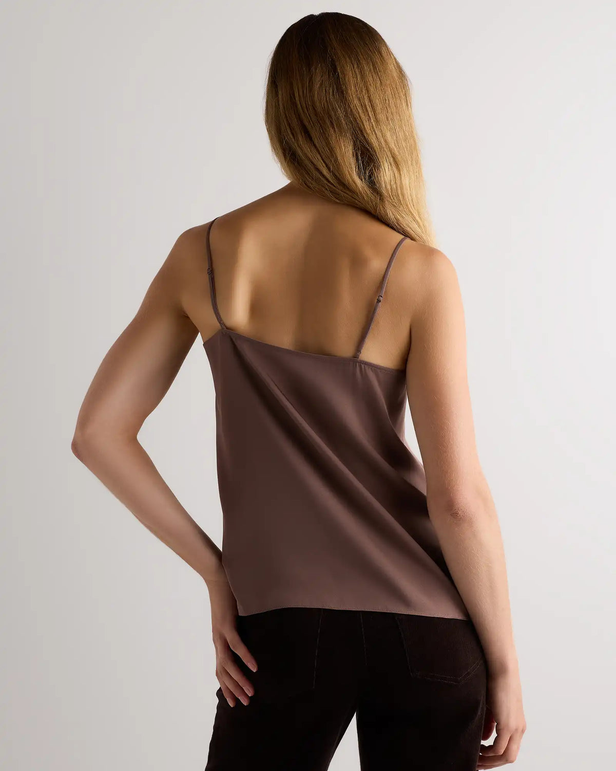 Washable Stretch Silk V-Neck Cami