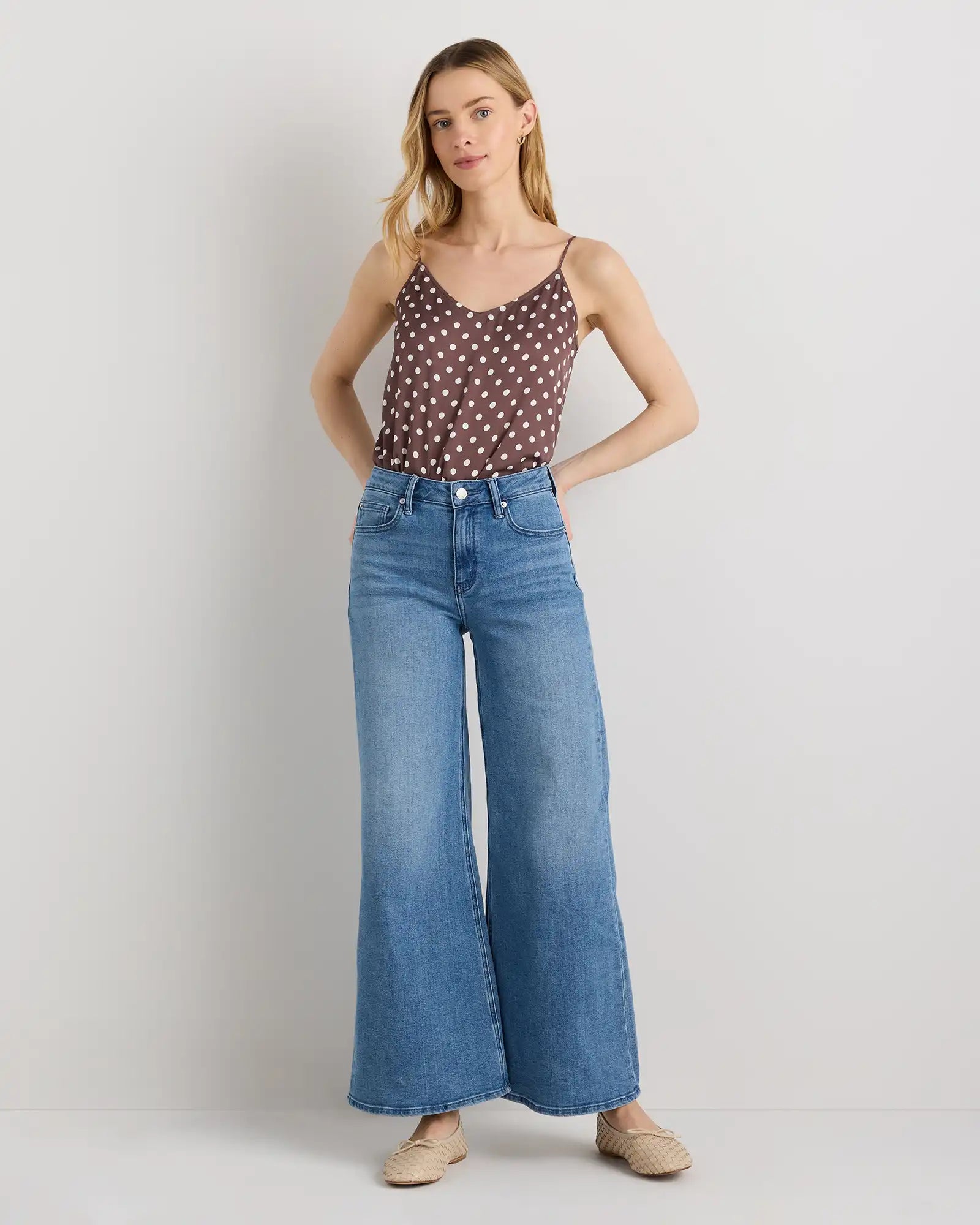 Washable Stretch Silk V-Neck Cami