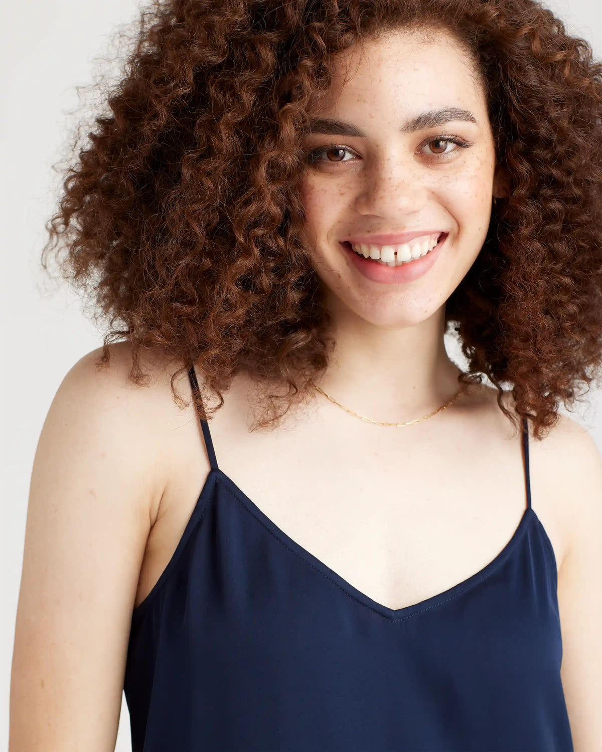 Washable Stretch Silk V-Neck Cami
