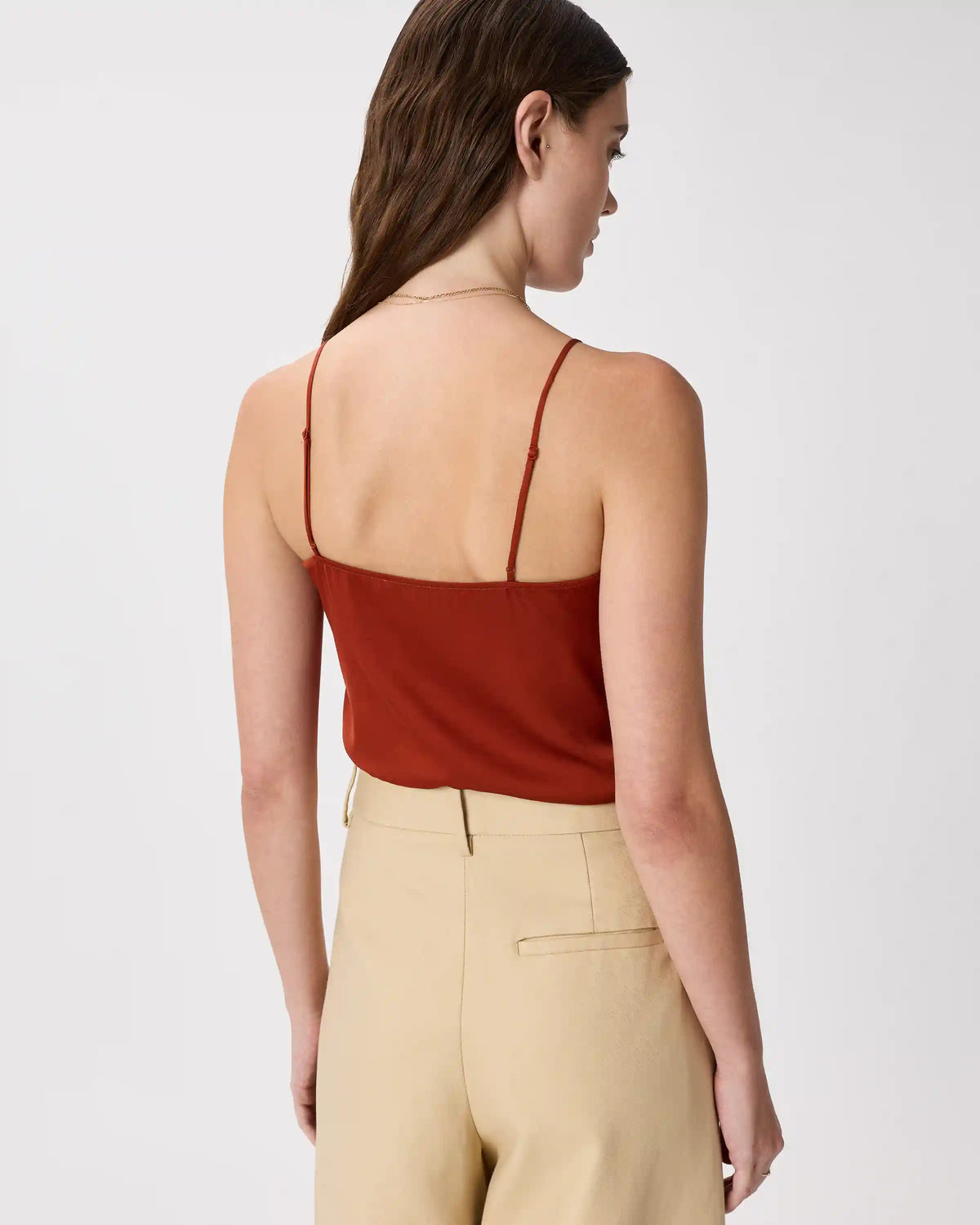 Washable Stretch Silk V-Neck Cami