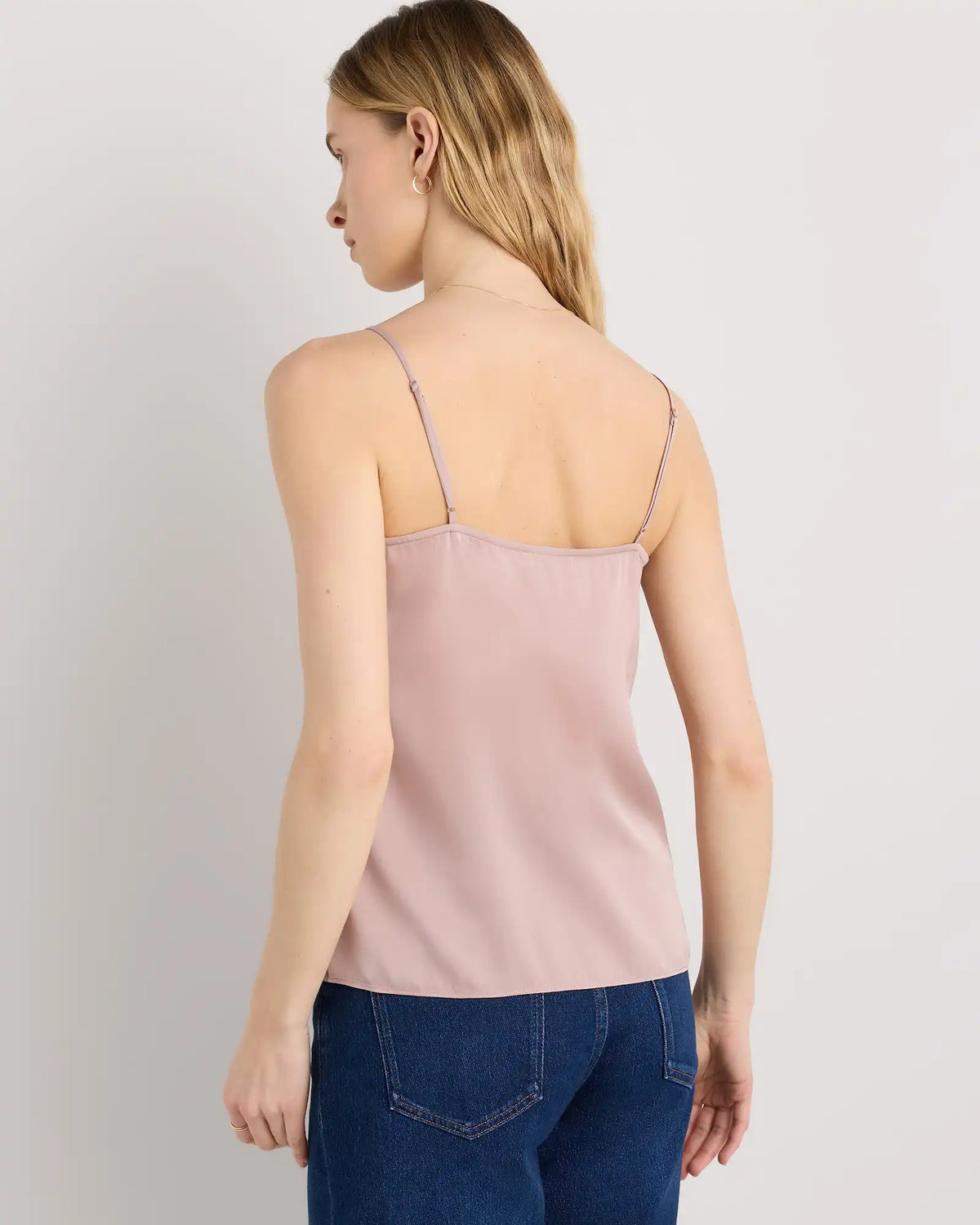 Washable Stretch Silk V-Neck Cami