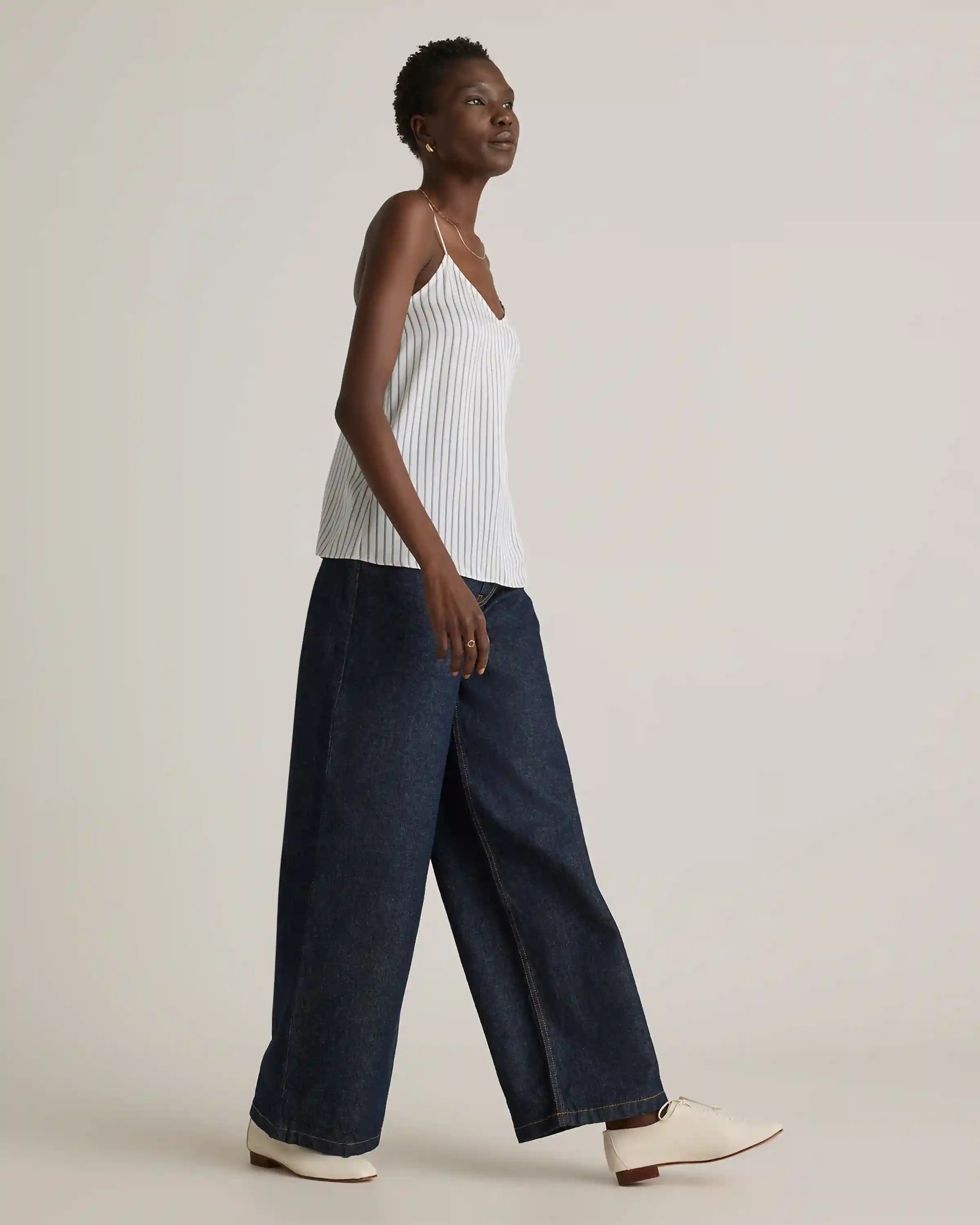 Washable Stretch Silk V-Neck Cami