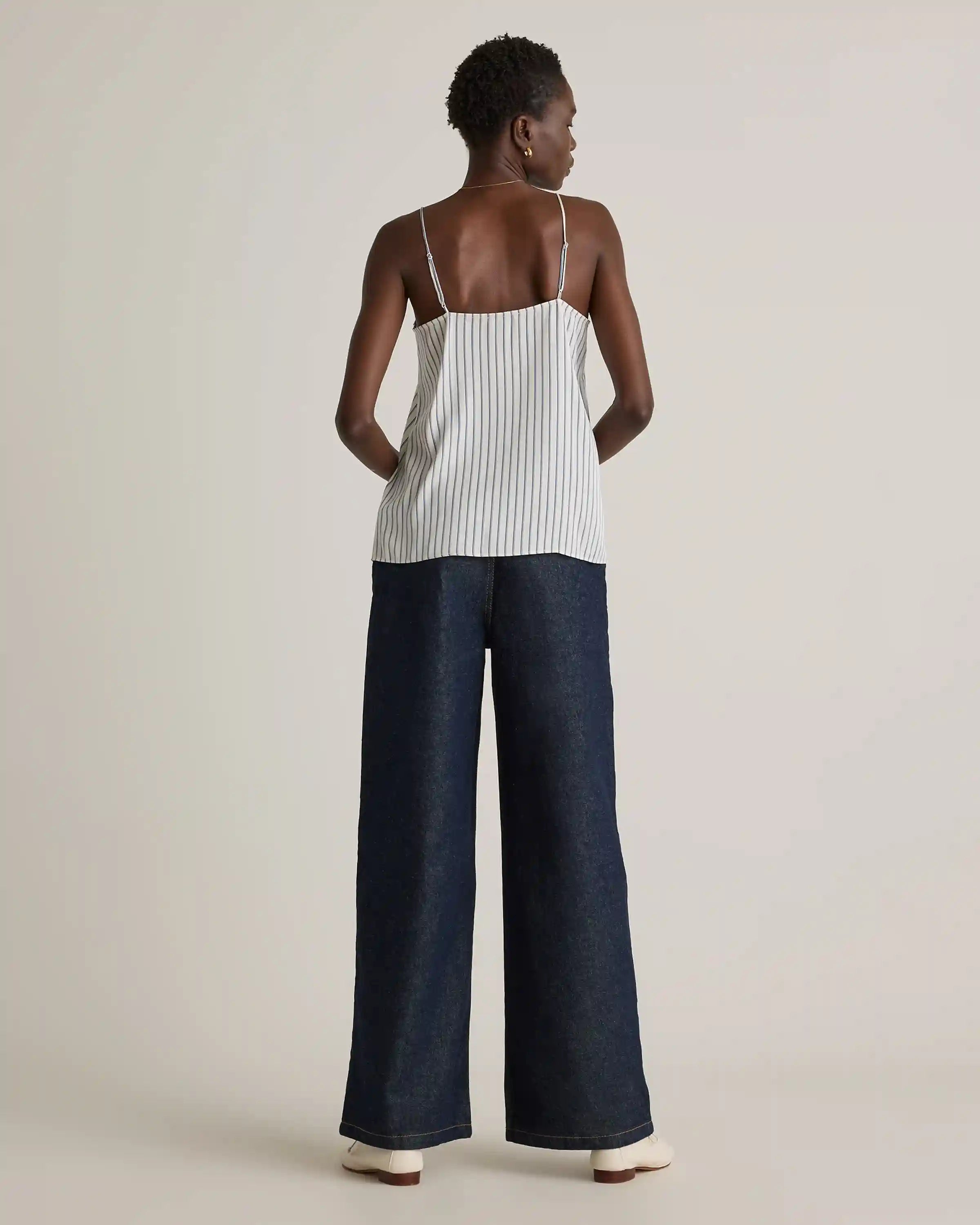 Washable Stretch Silk V-Neck Cami
