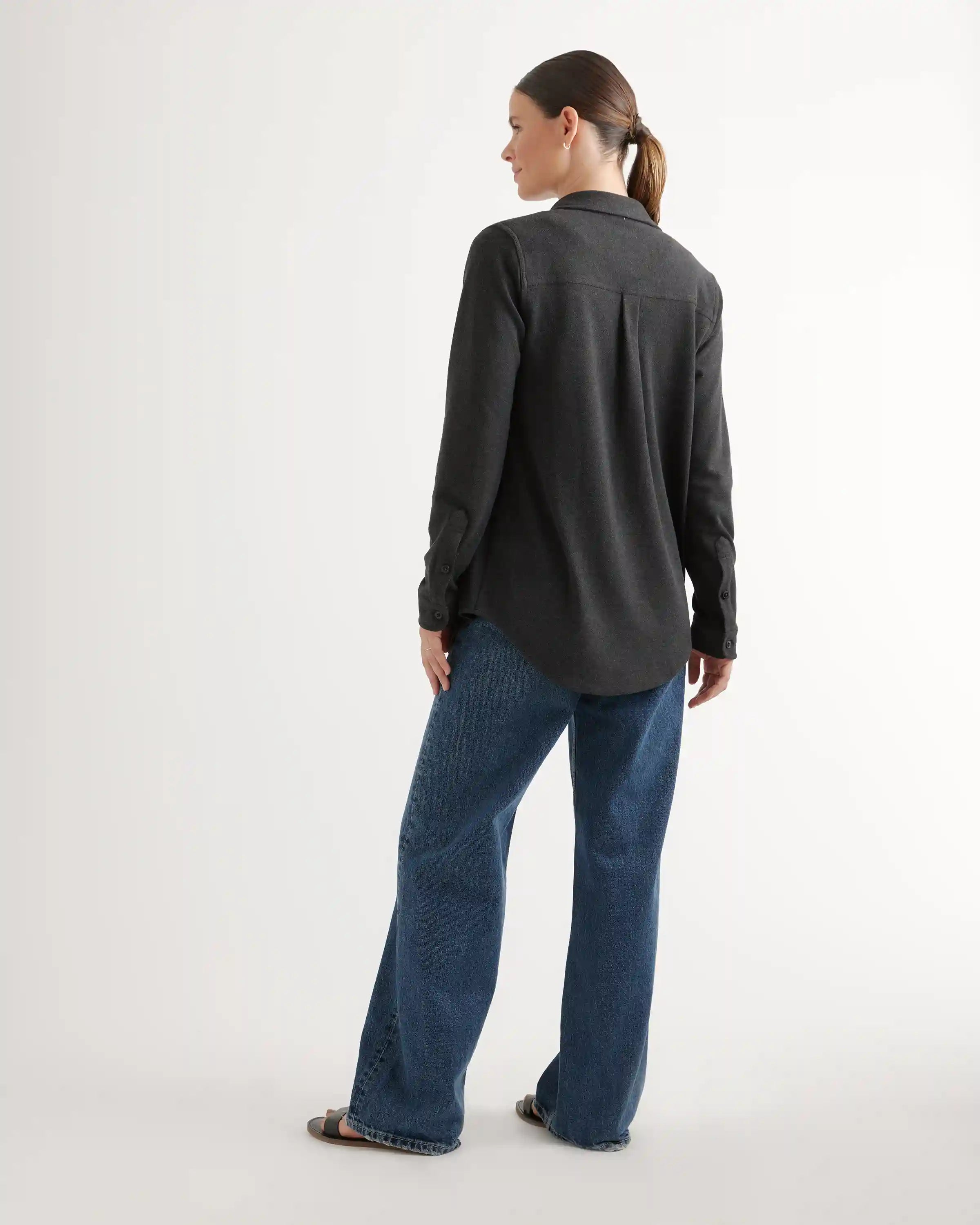 Stretch Sweater Fleece Shirt