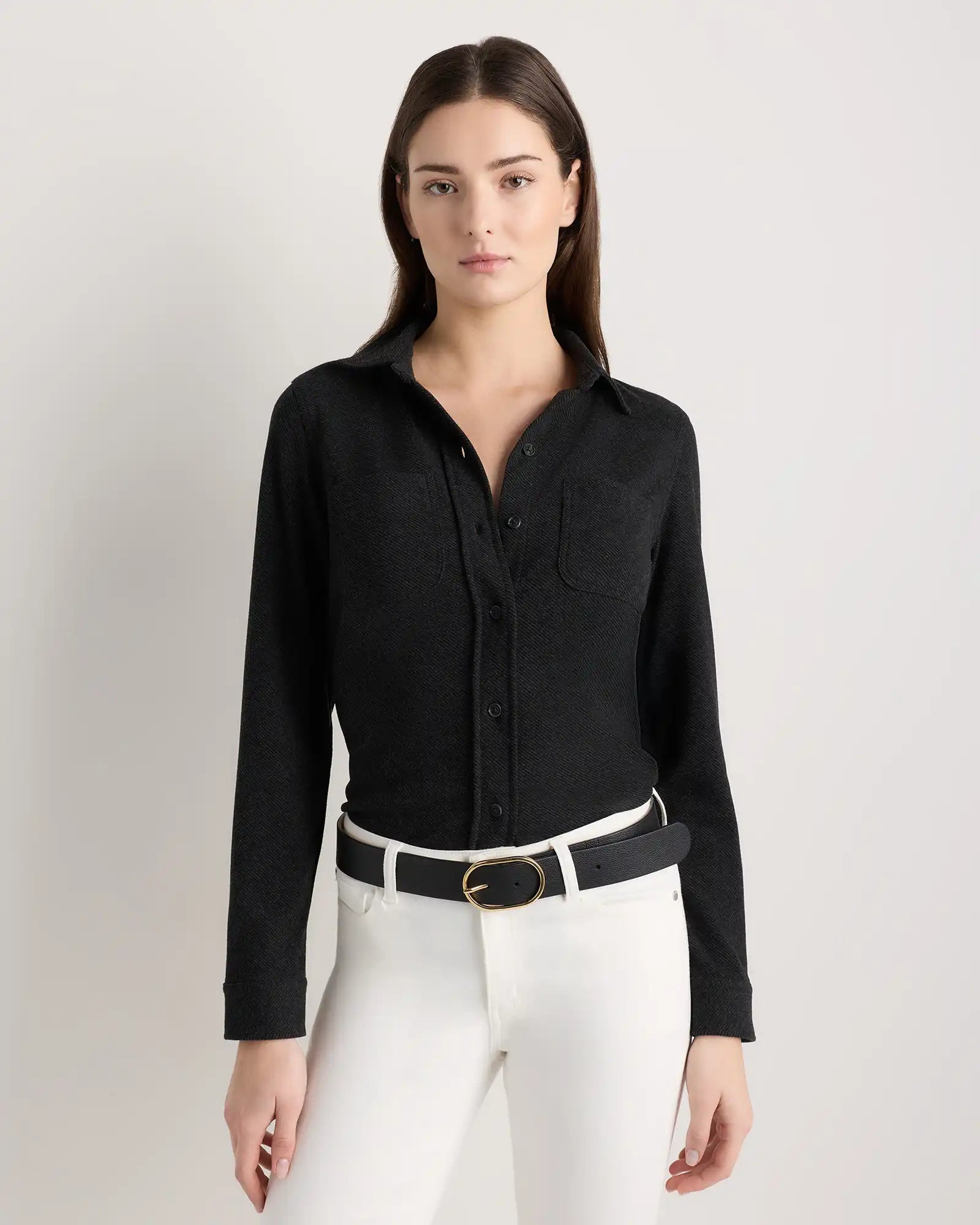 Stretch Sweater Fleece Shirt