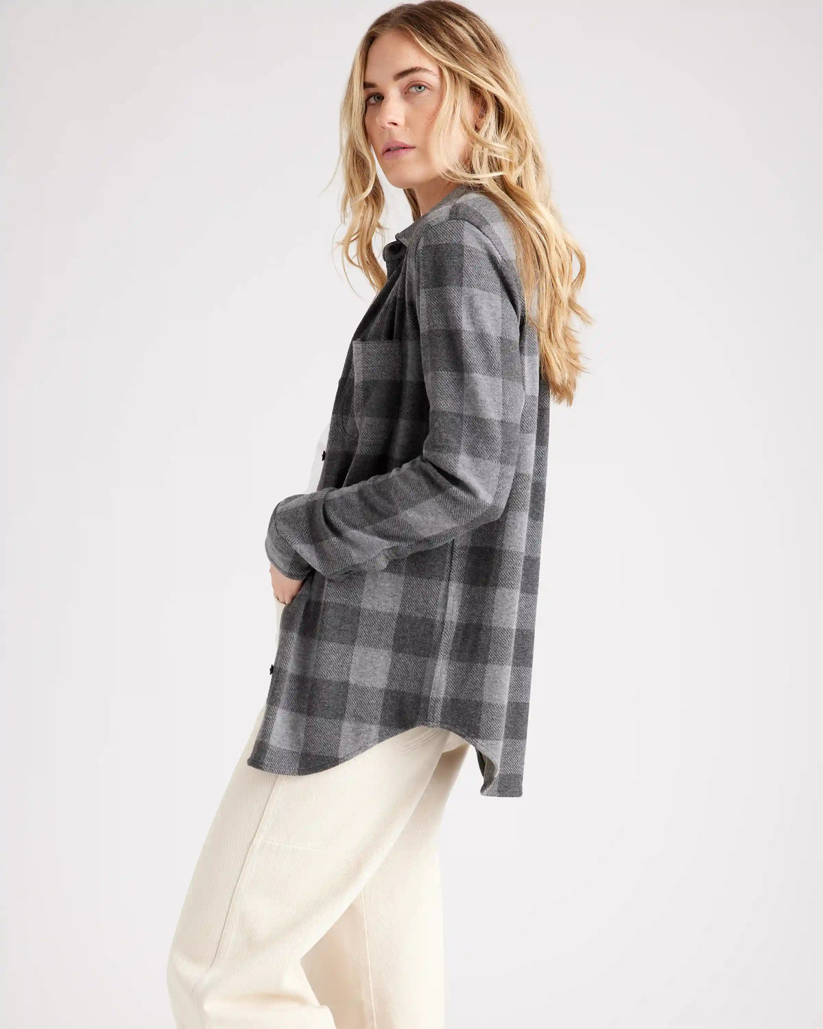 Stretch Sweater Fleece Shirt