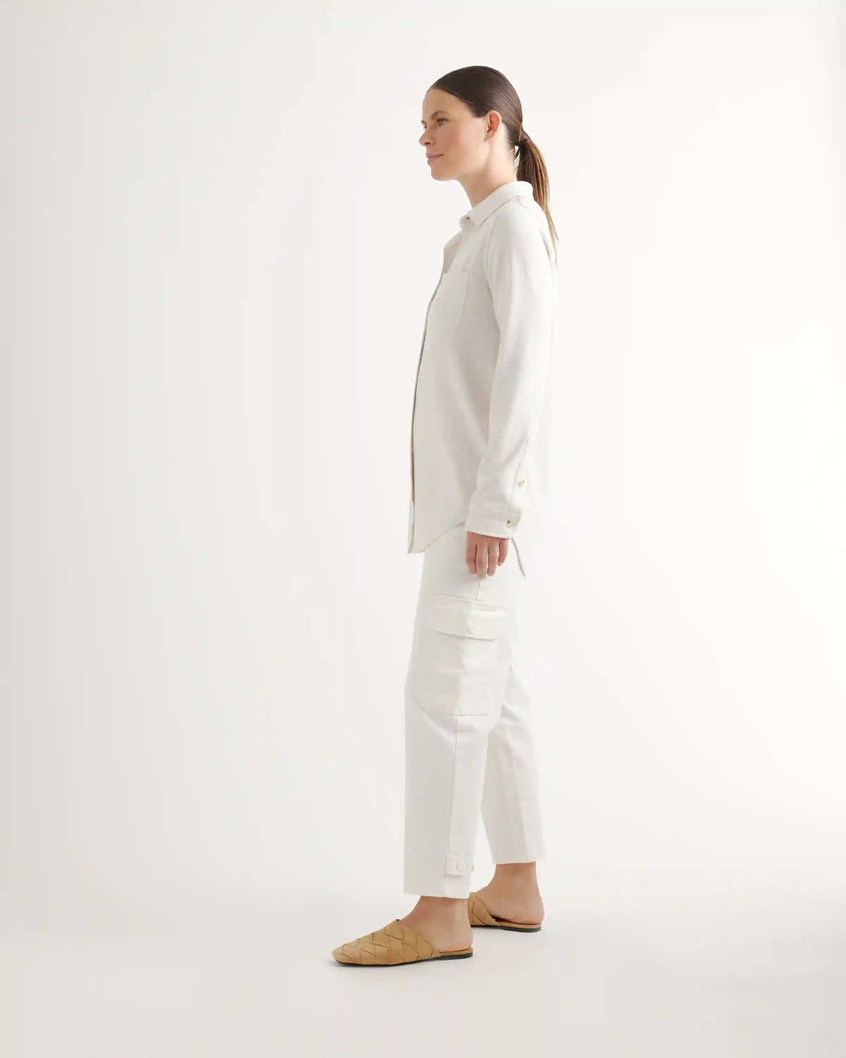 Stretch Sweater Fleece Shirt
