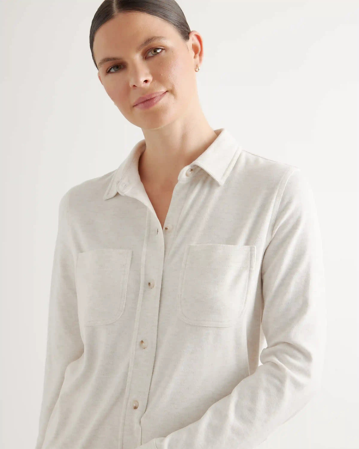 Stretch Sweater Fleece Shirt