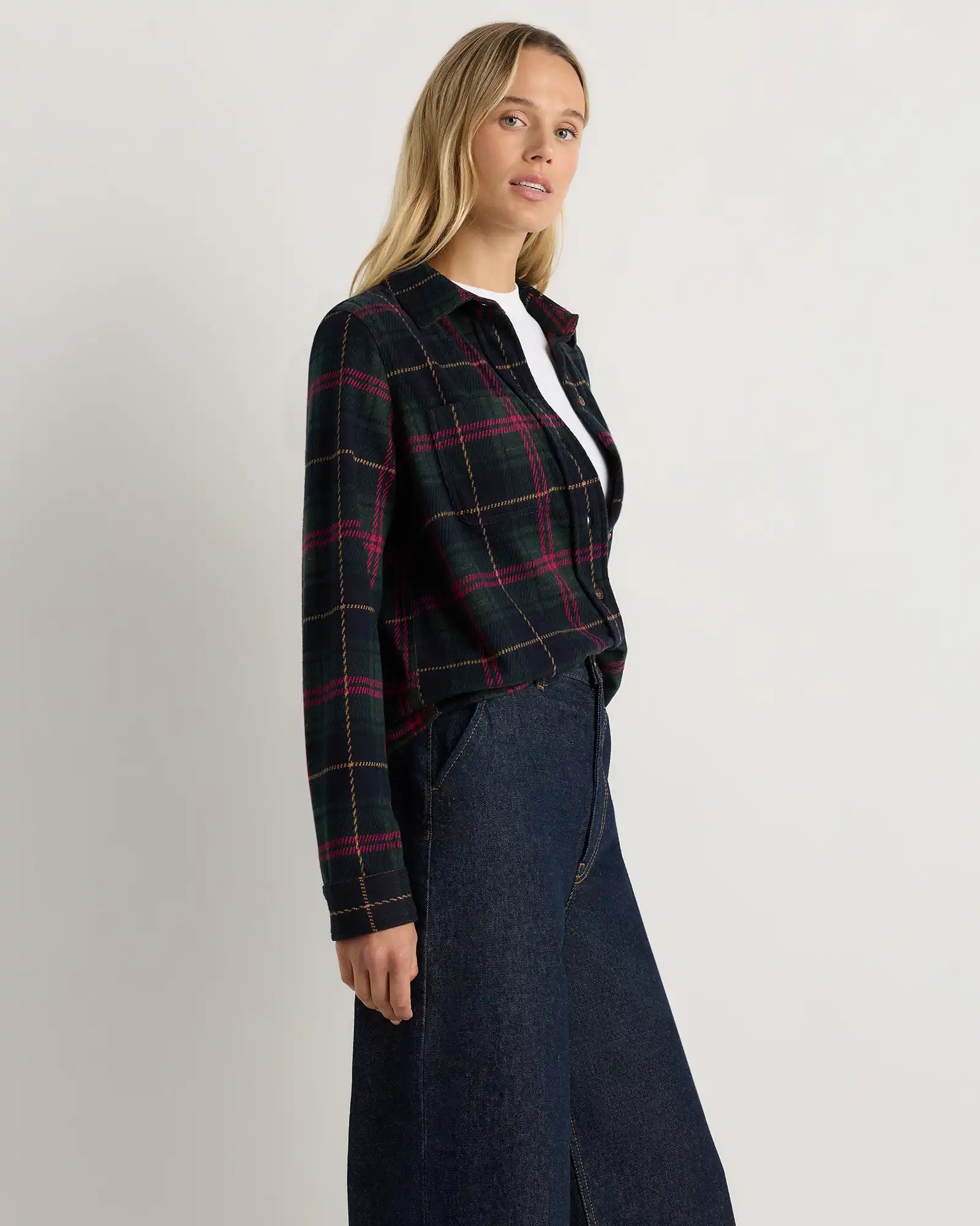 Stretch Sweater Fleece Shirt