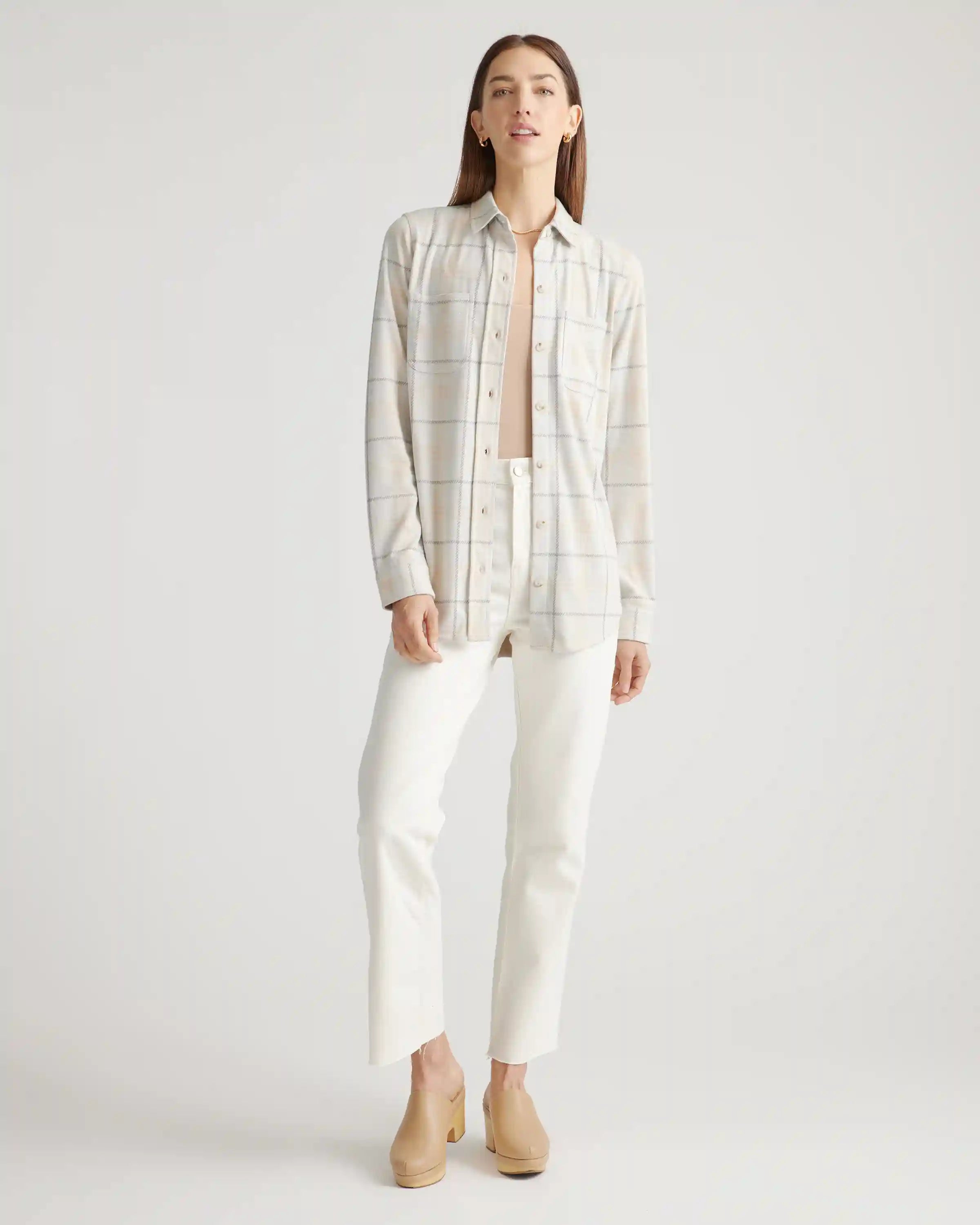 Stretch Sweater Fleece Shirt