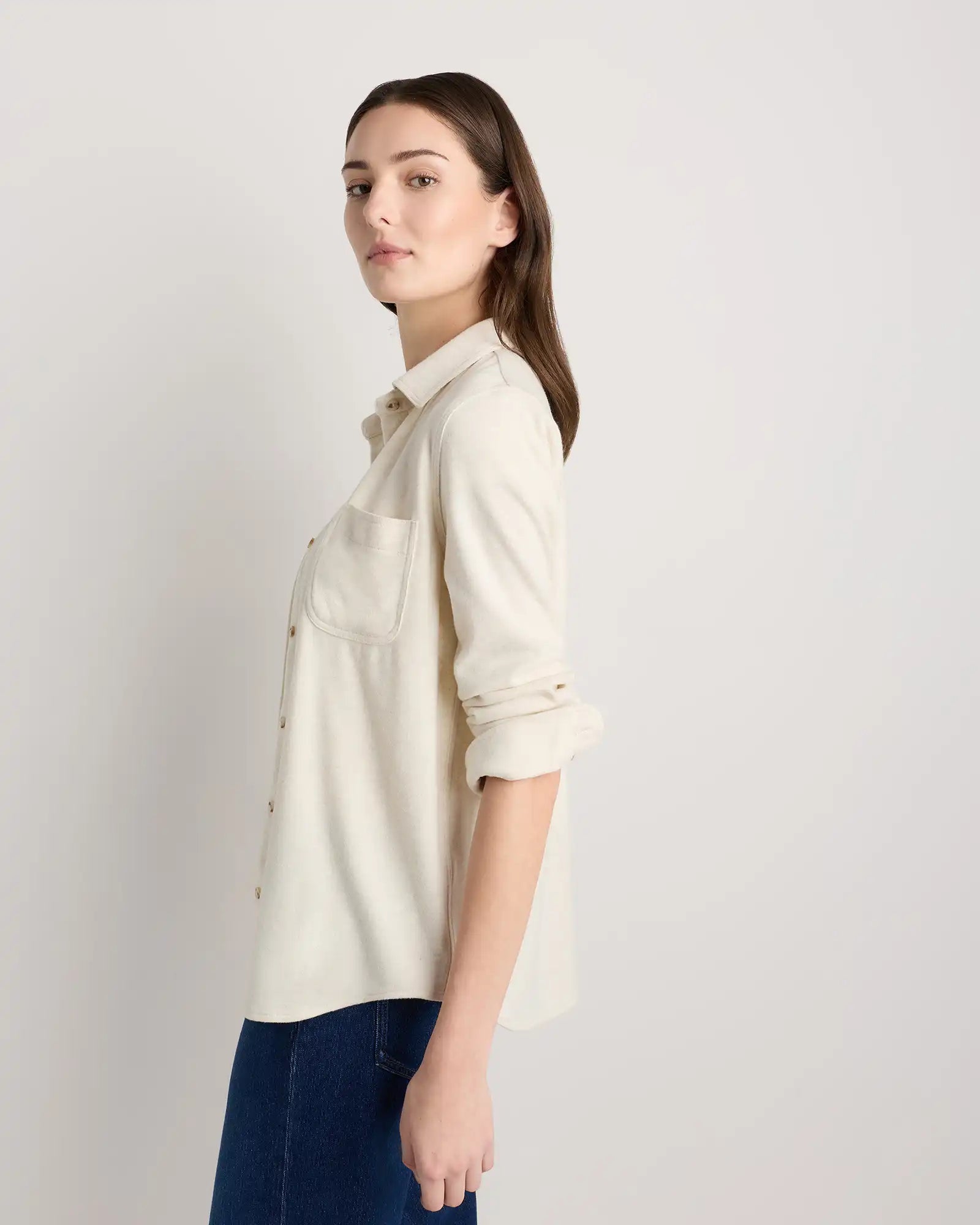 Stretch Sweater Fleece Shirt