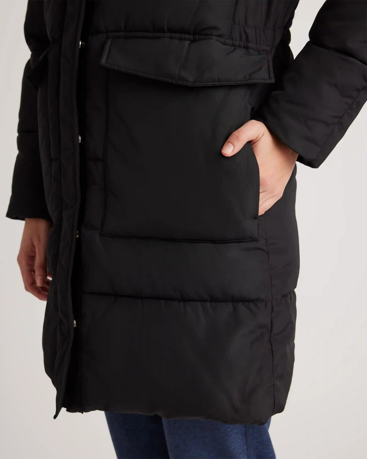 Featherless Long Puffer Parka