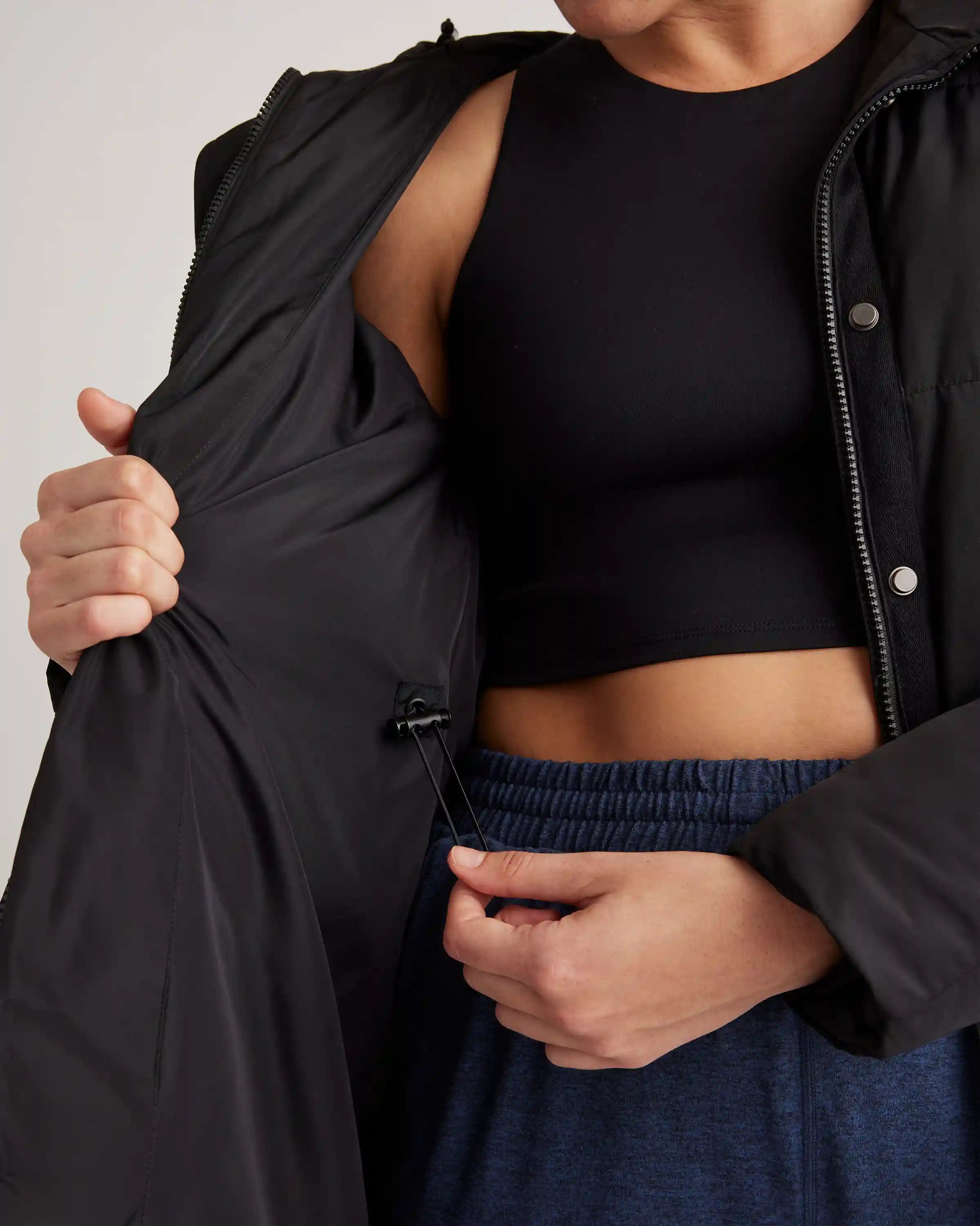Featherless Long Puffer Parka