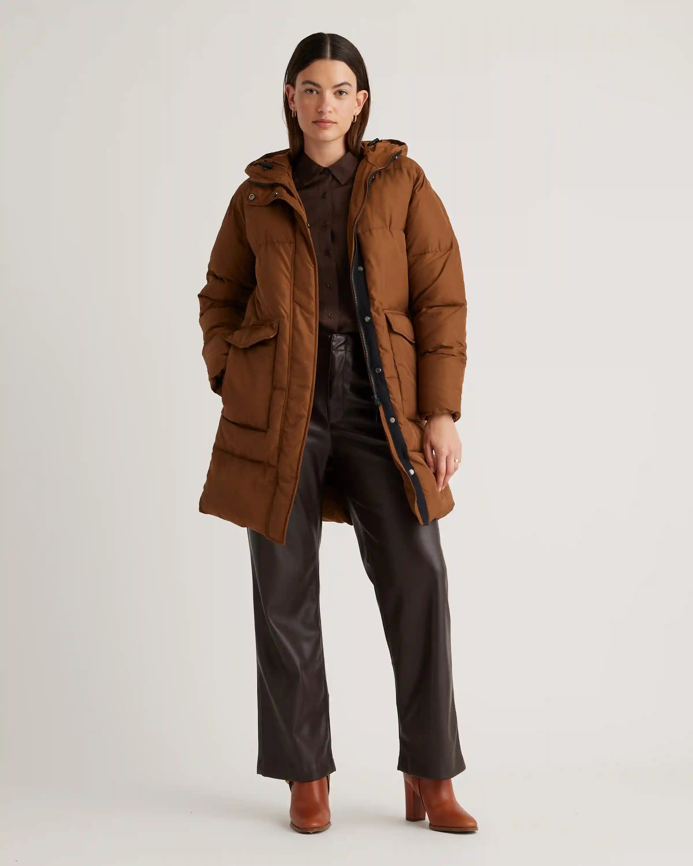 Featherless Long Puffer Parka