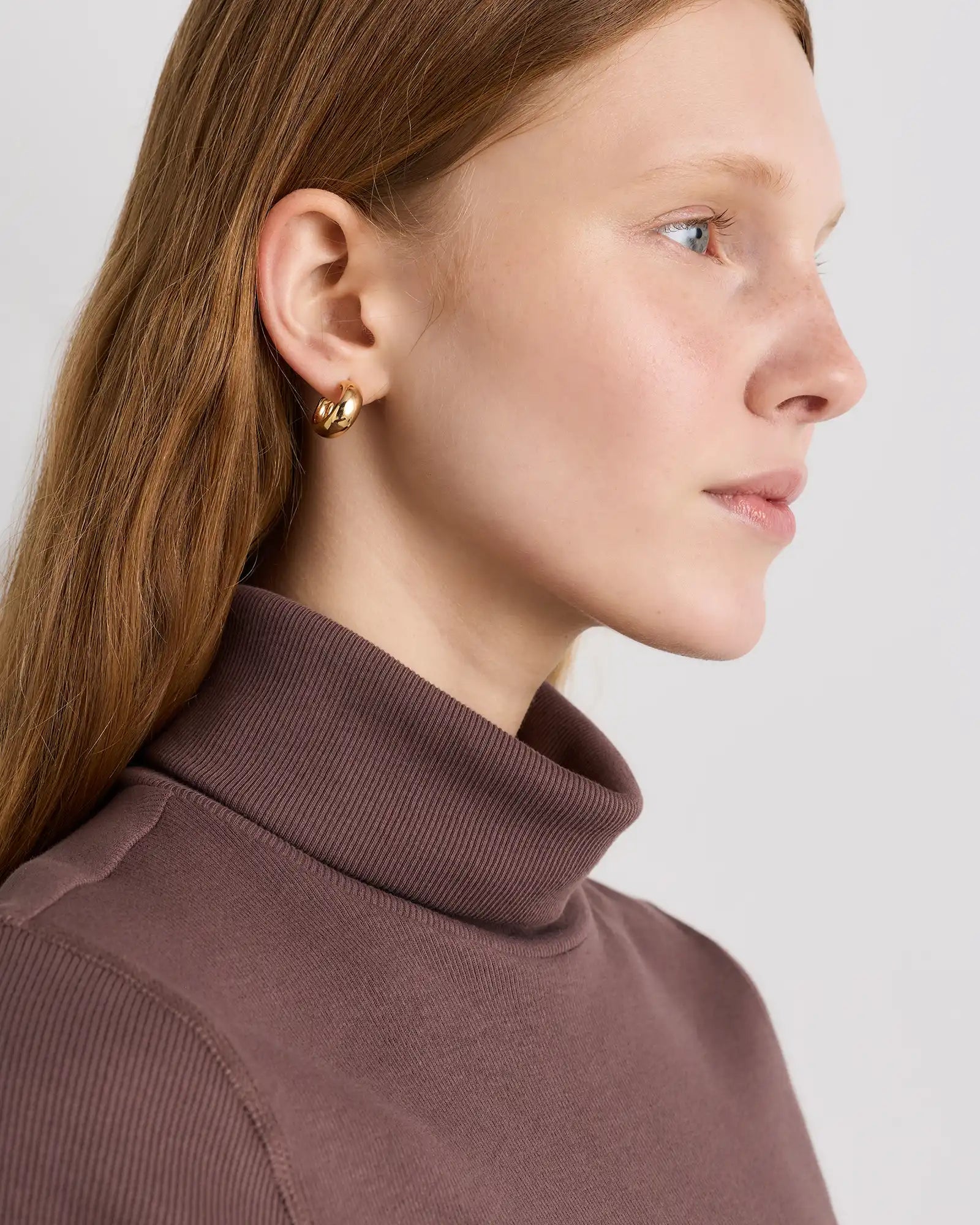 Organic Cotton Micro-Rib Turtleneck