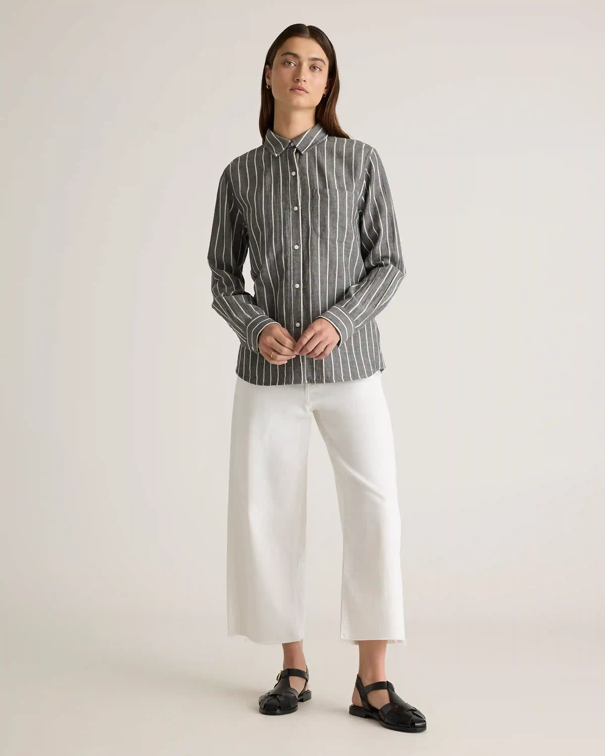 100% Organic Cotton Gauze Long Sleeve Shirt