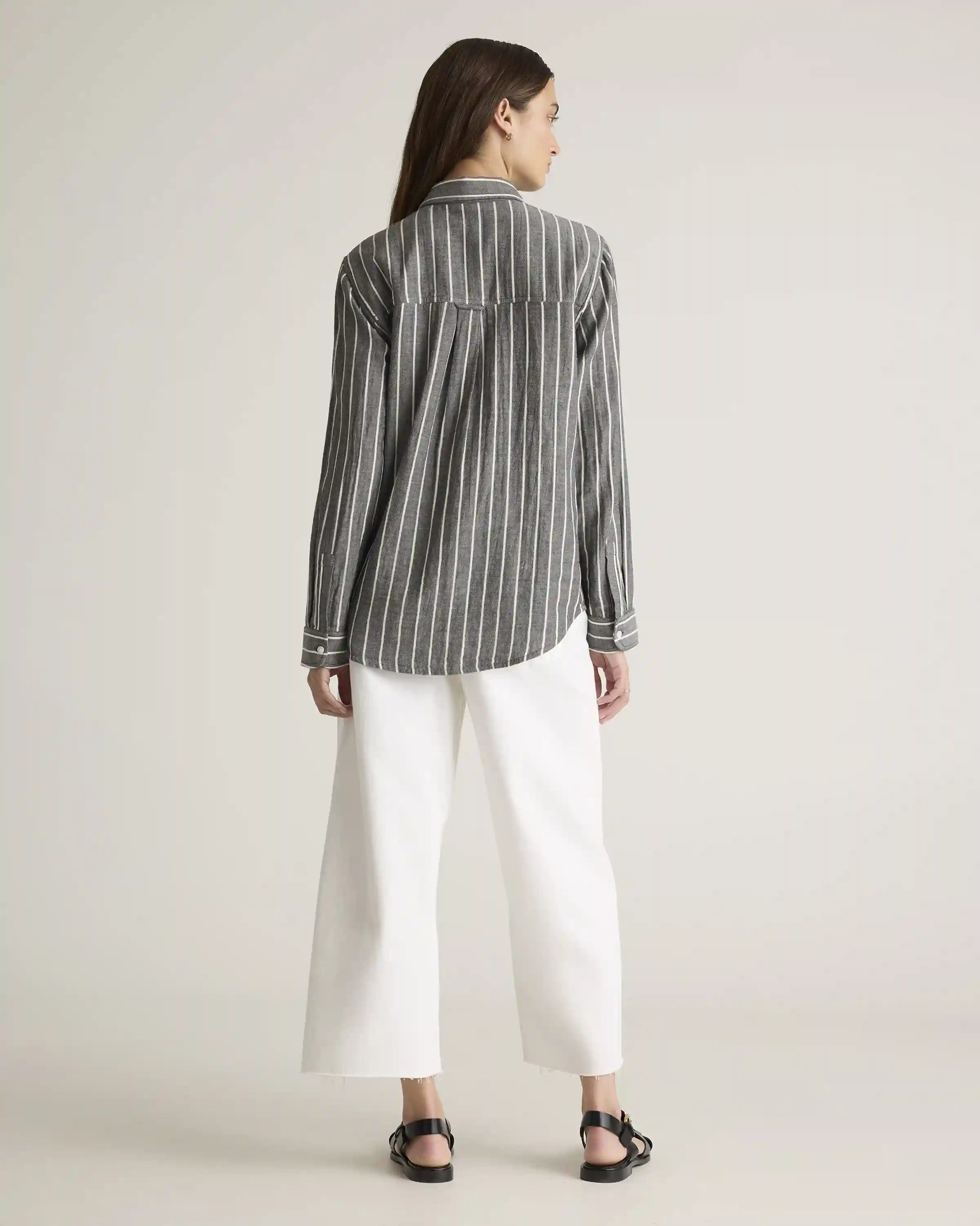 100% Organic Cotton Gauze Long Sleeve Shirt