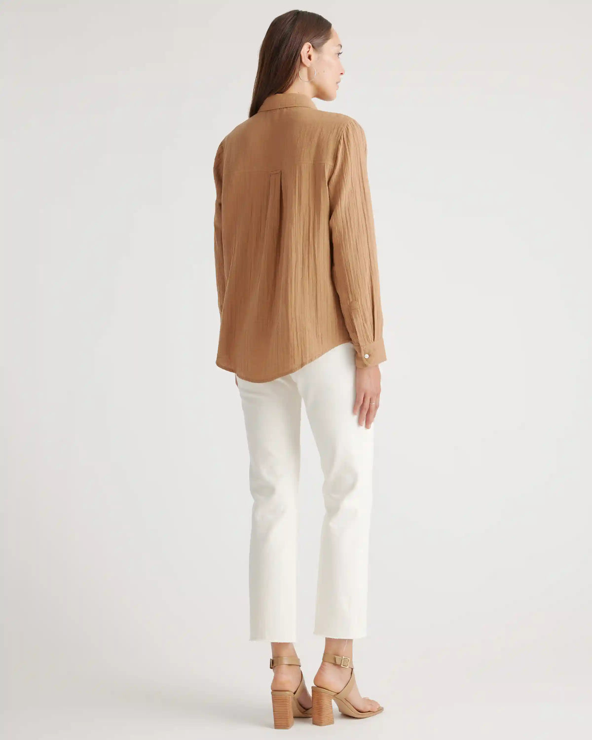 100% Organic Cotton Gauze Long Sleeve Shirt