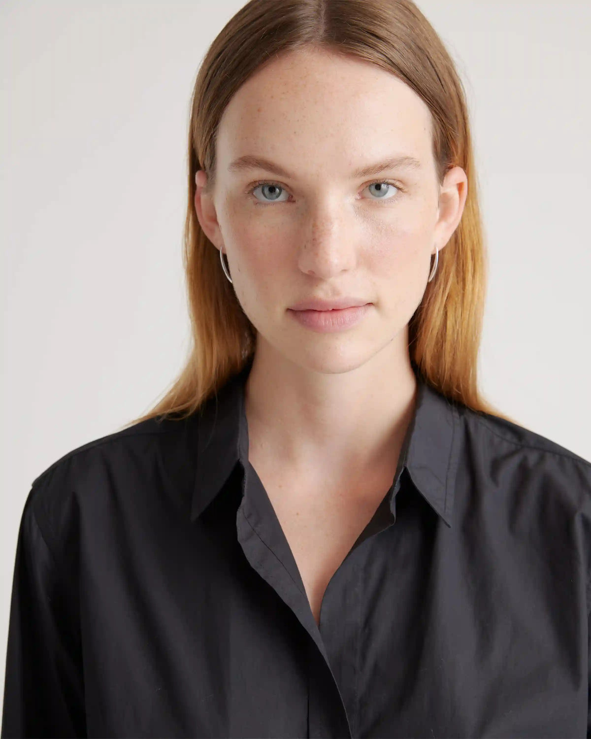 100% Organic Cotton Poplin Long Sleeve Shirt