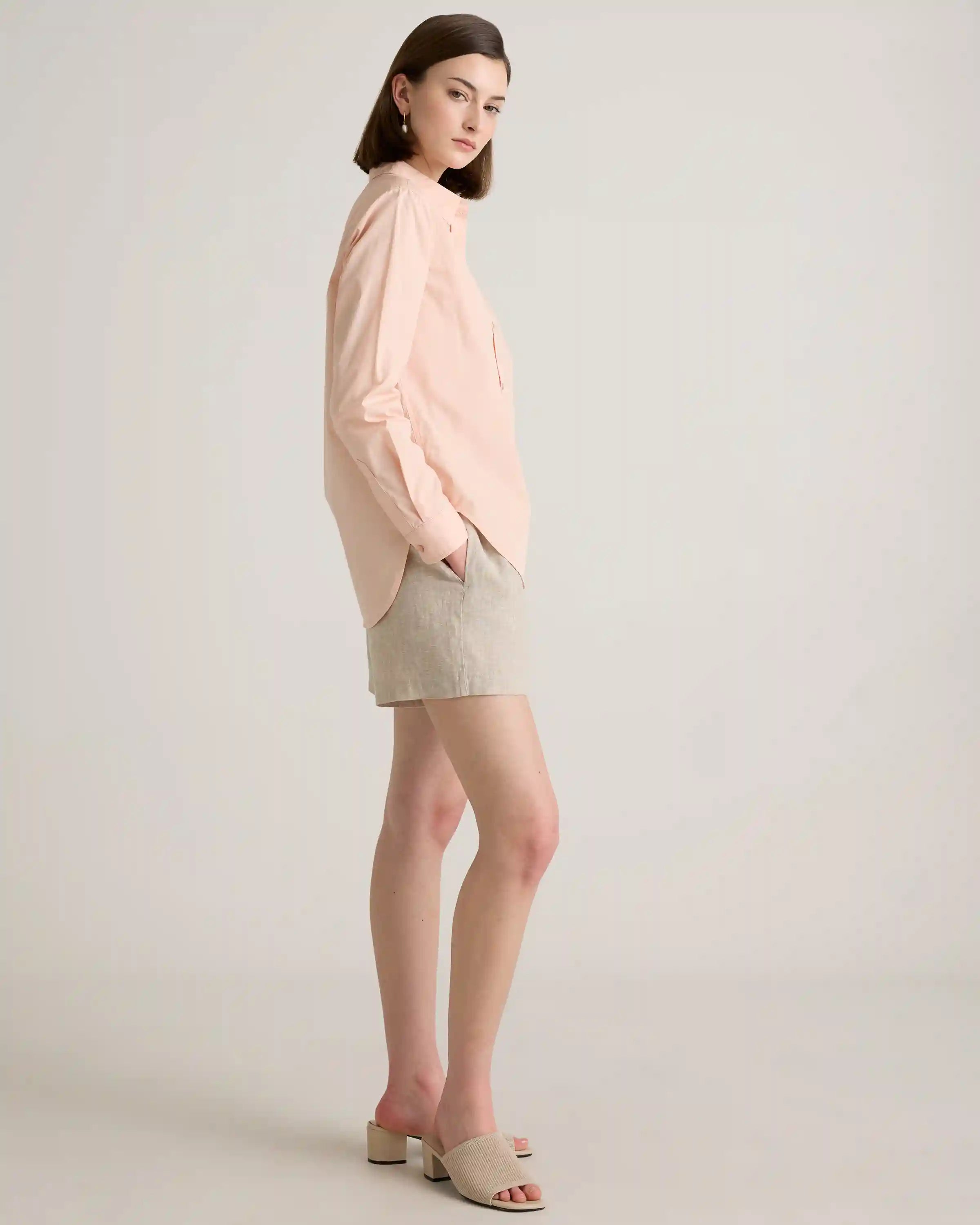 100% Organic Cotton Poplin Long Sleeve Shirt