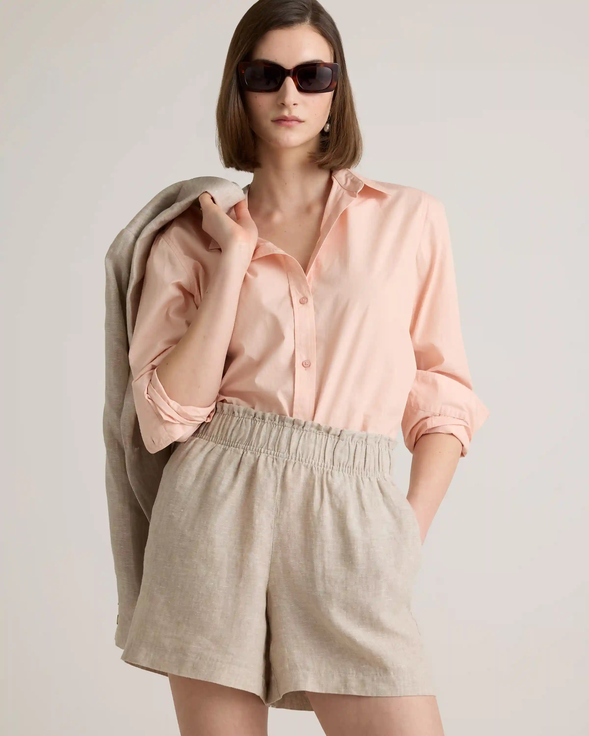 100% Organic Cotton Poplin Long Sleeve Shirt