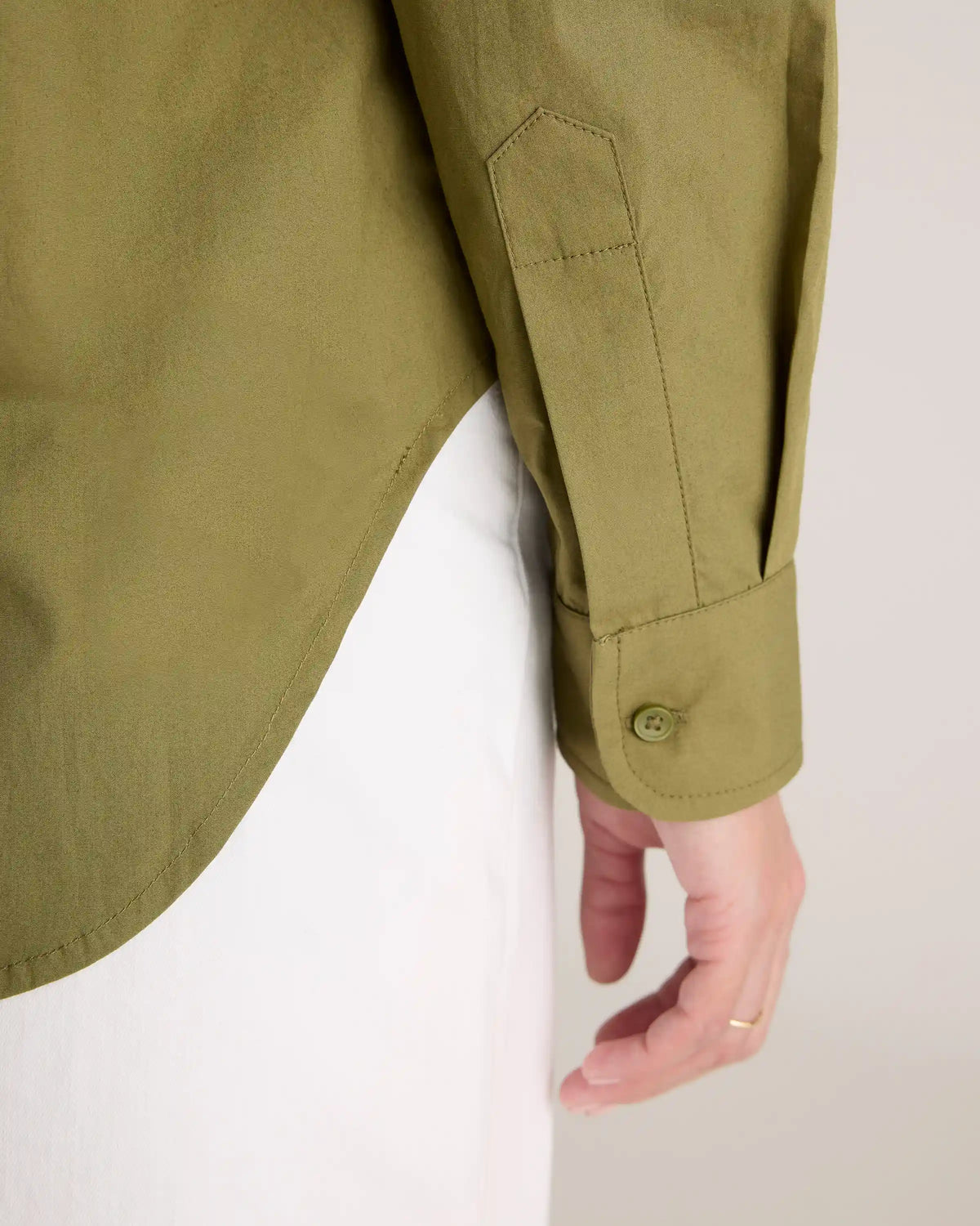 100% Organic Cotton Poplin Long Sleeve Shirt