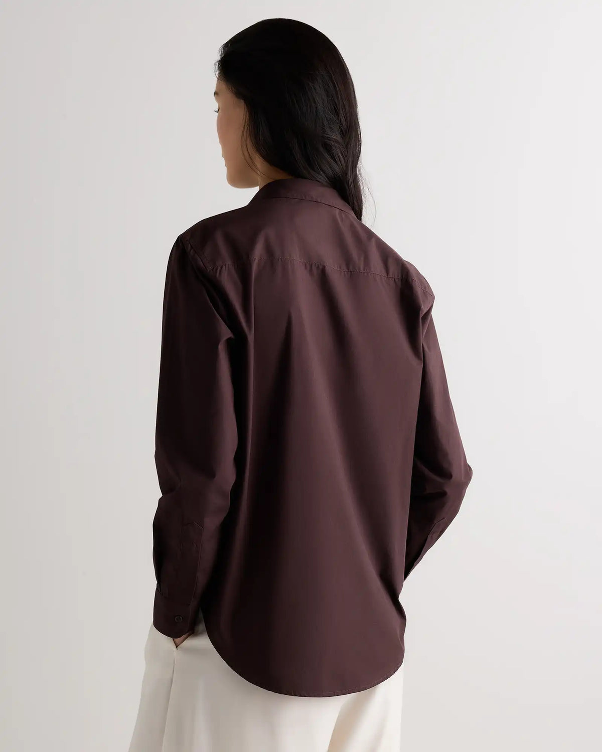 100% Organic Cotton Poplin Long Sleeve Shirt