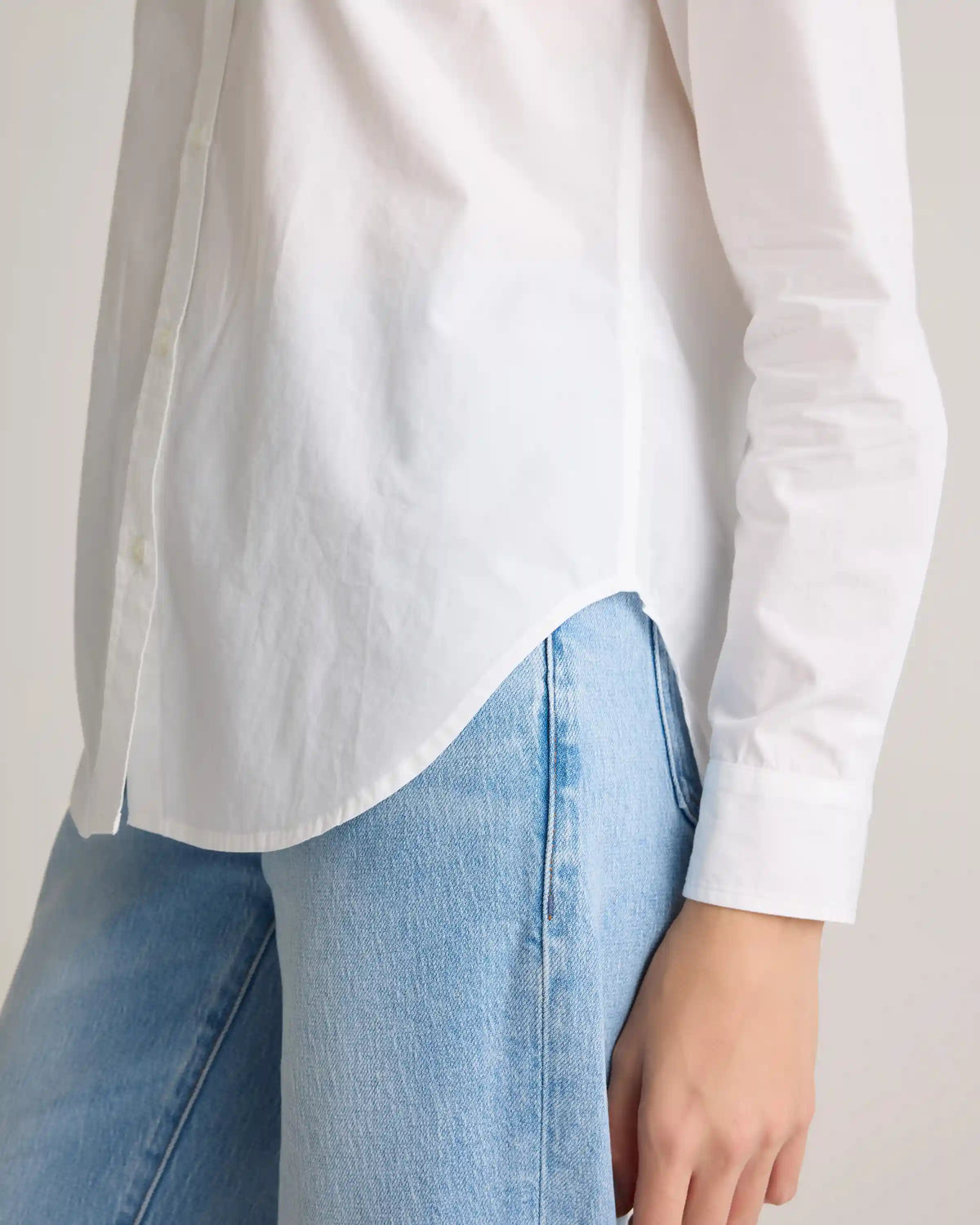 100% Organic Cotton Poplin Long Sleeve Shirt