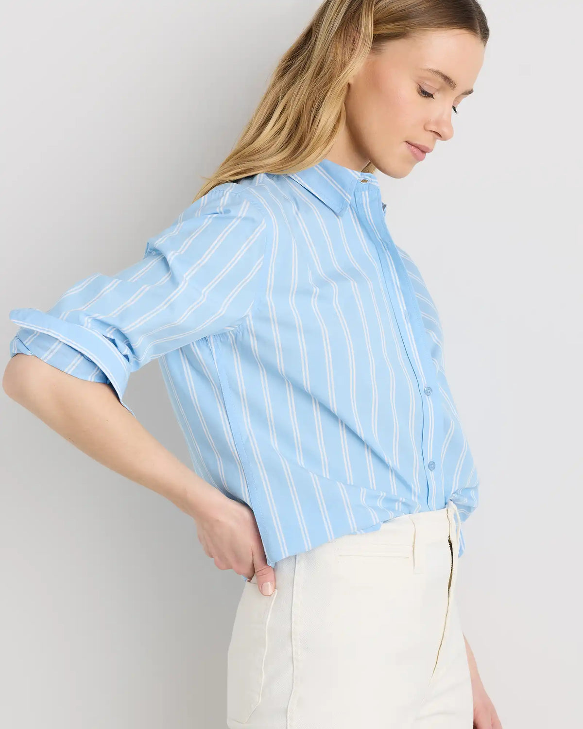 100% Organic Cotton Poplin Long Sleeve Shirt