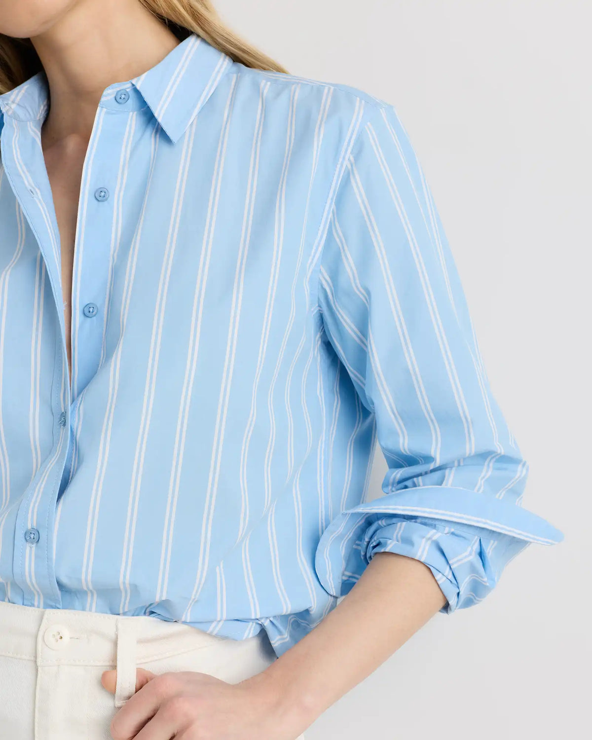 100% Organic Cotton Poplin Long Sleeve Shirt