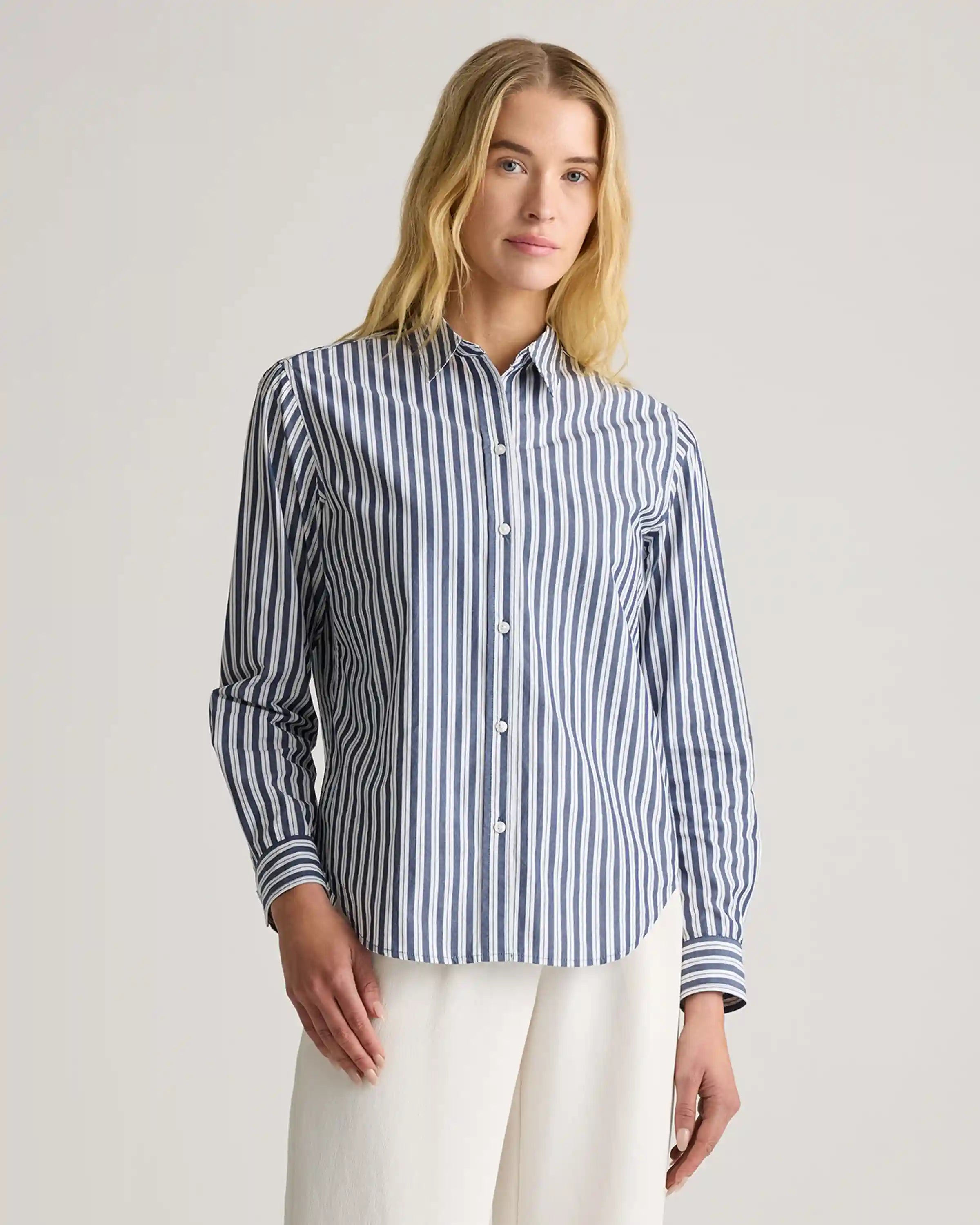 100% Organic Cotton Poplin Long Sleeve Shirt