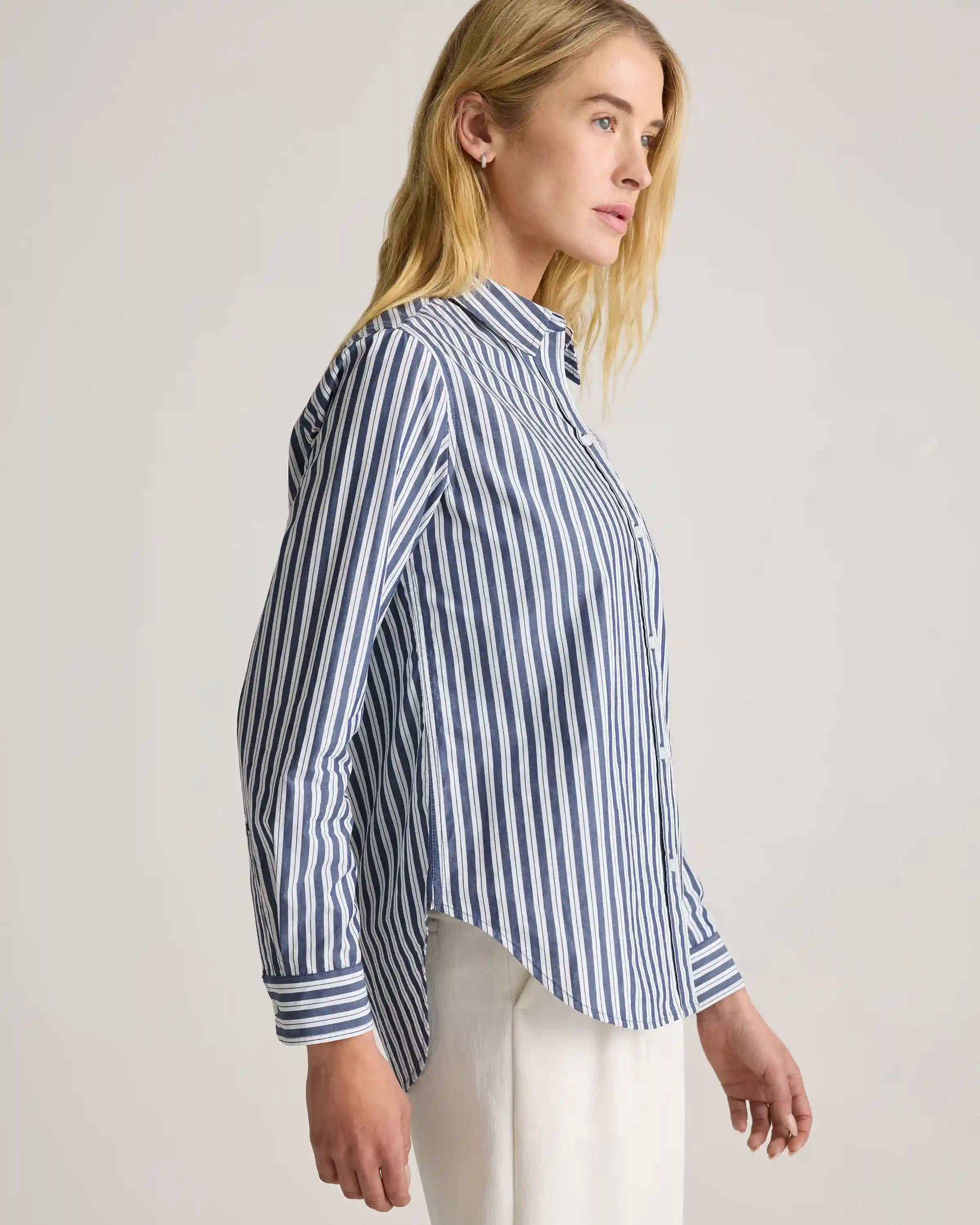 100% Organic Cotton Poplin Long Sleeve Shirt