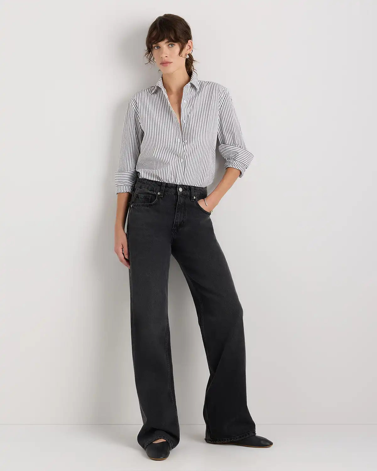 100% Organic Cotton Poplin Long Sleeve Shirt