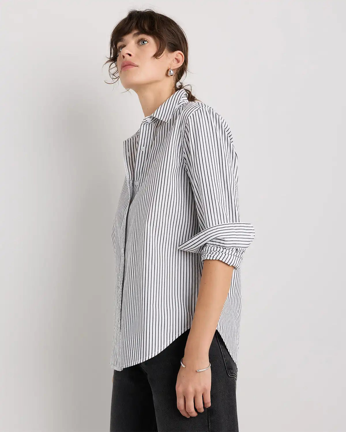 100% Organic Cotton Poplin Long Sleeve Shirt