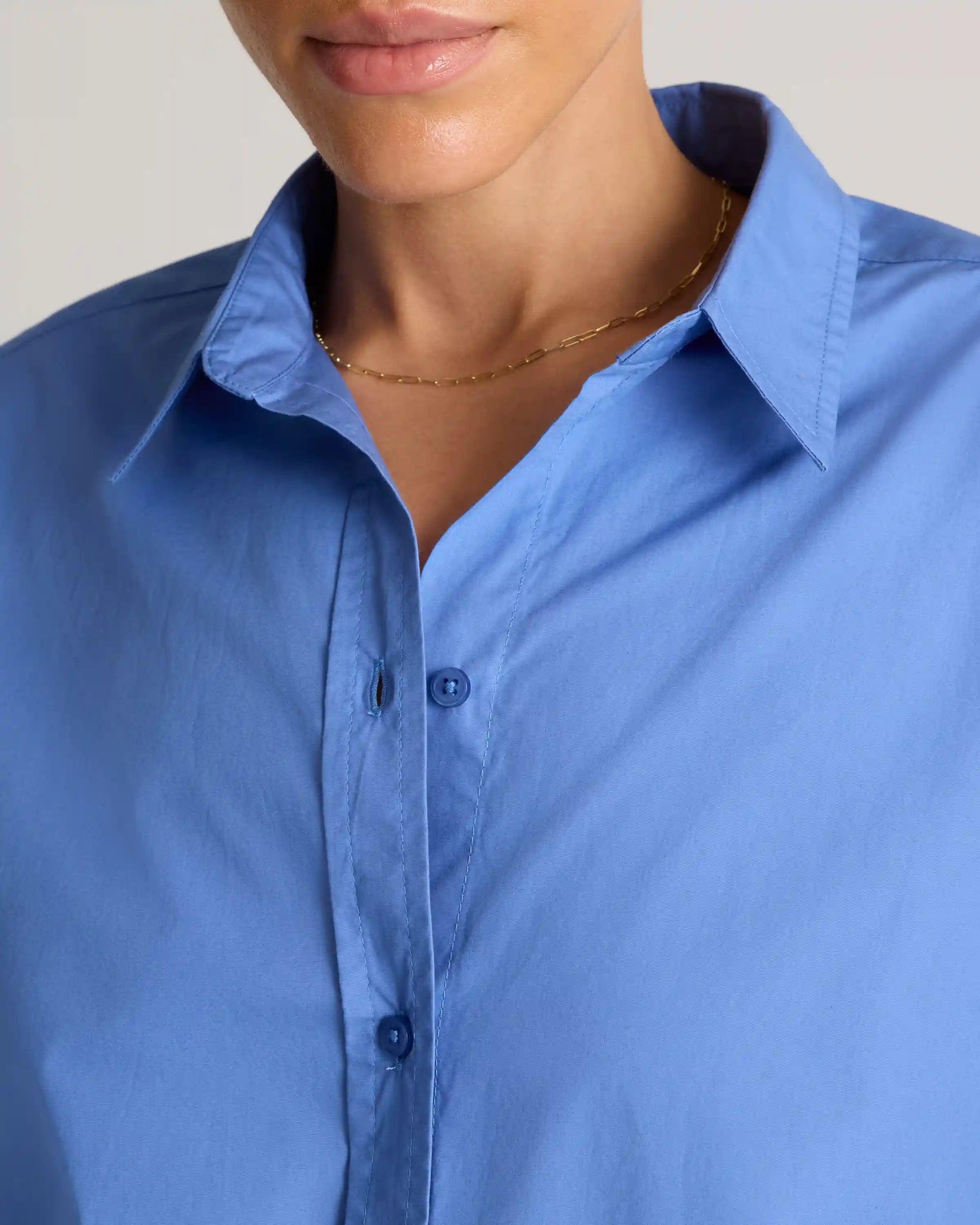 100% Organic Cotton Poplin Long Sleeve Shirt