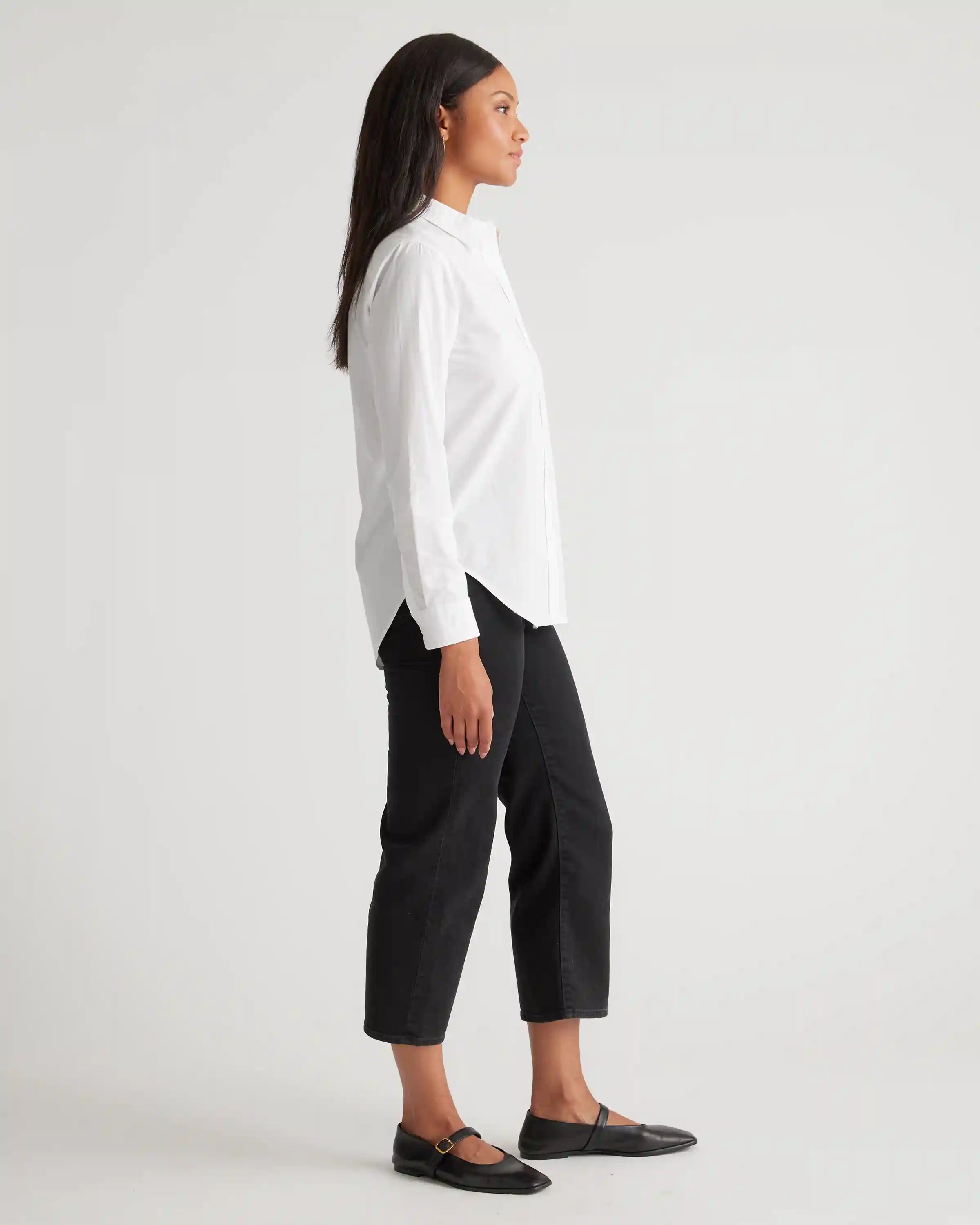 100% Organic Cotton Poplin Long Sleeve Shirt