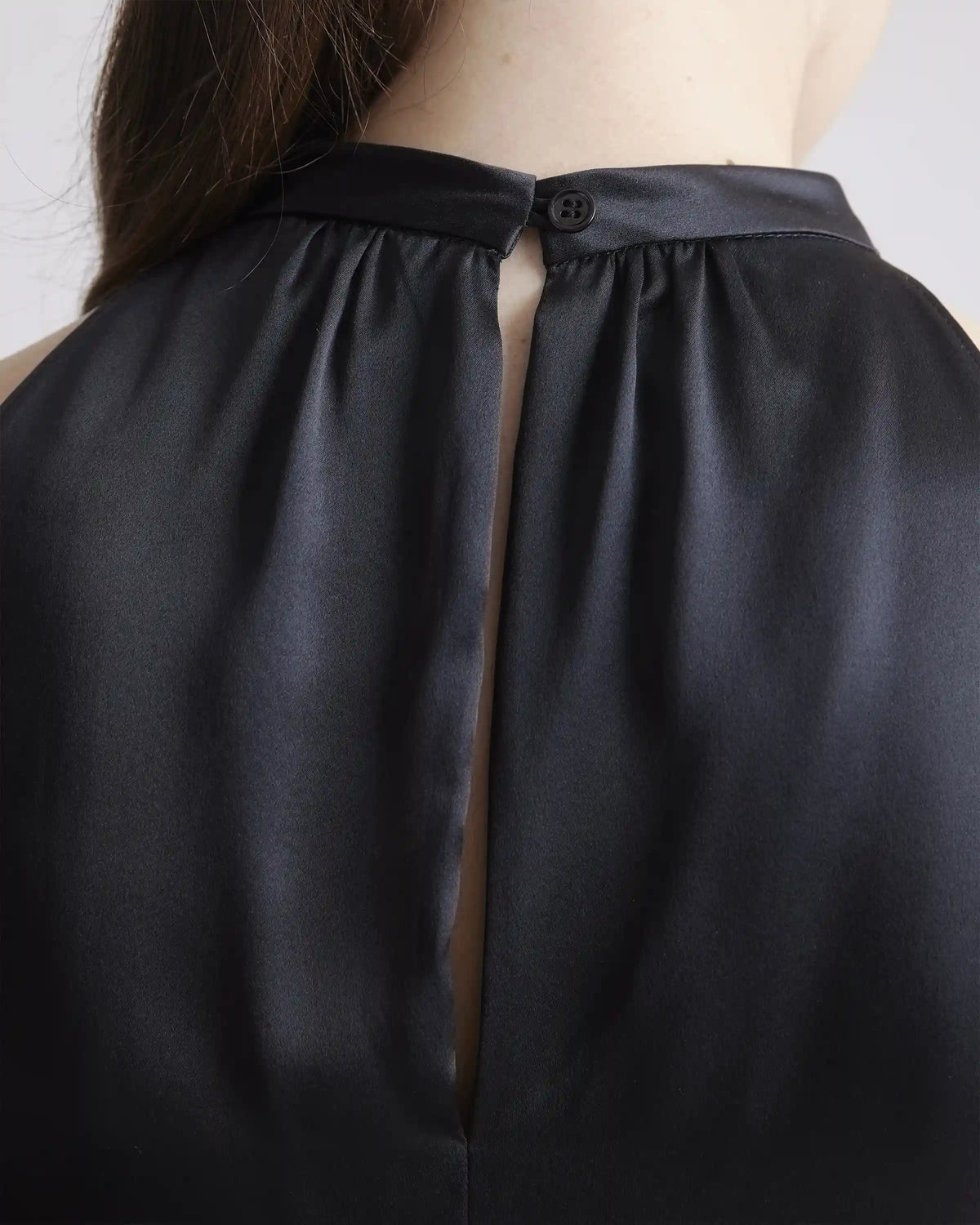 100% Washable Silk Halter Top