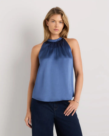 100% Washable Silk Halter Top