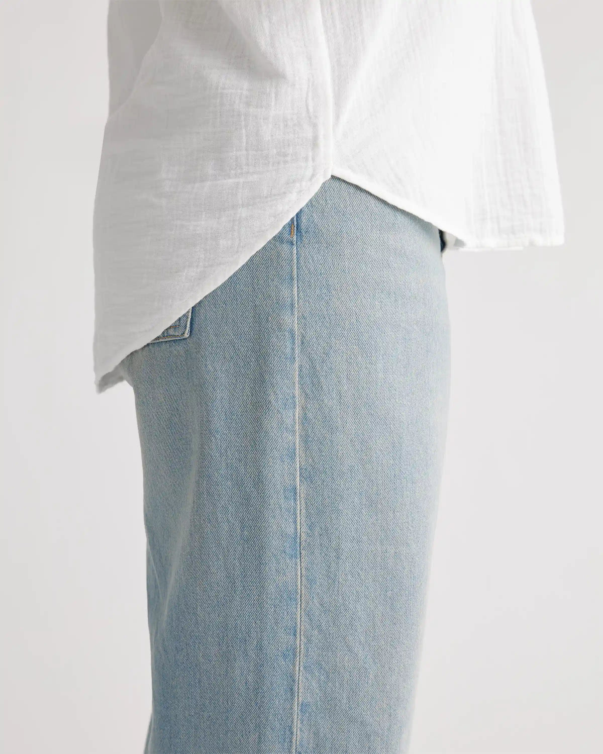 100% Organic Cotton Gauze Peasant Blouse